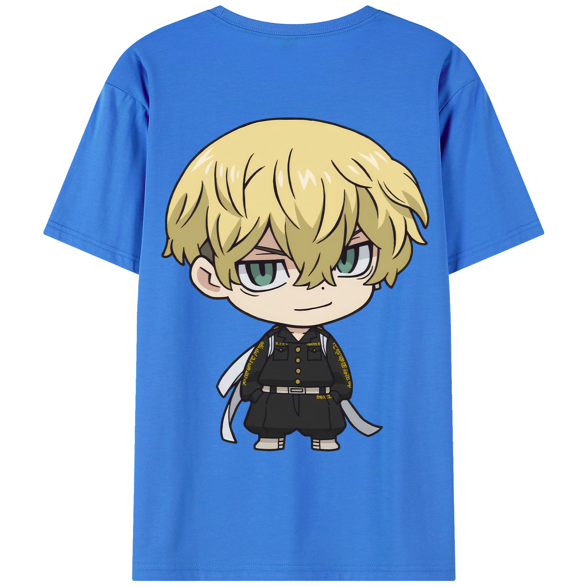 （画像用） 東京リベンジャーズ Tokyo Revengers 綿100％ メンズ半袖Tシャツ（バックプリント） 通気性