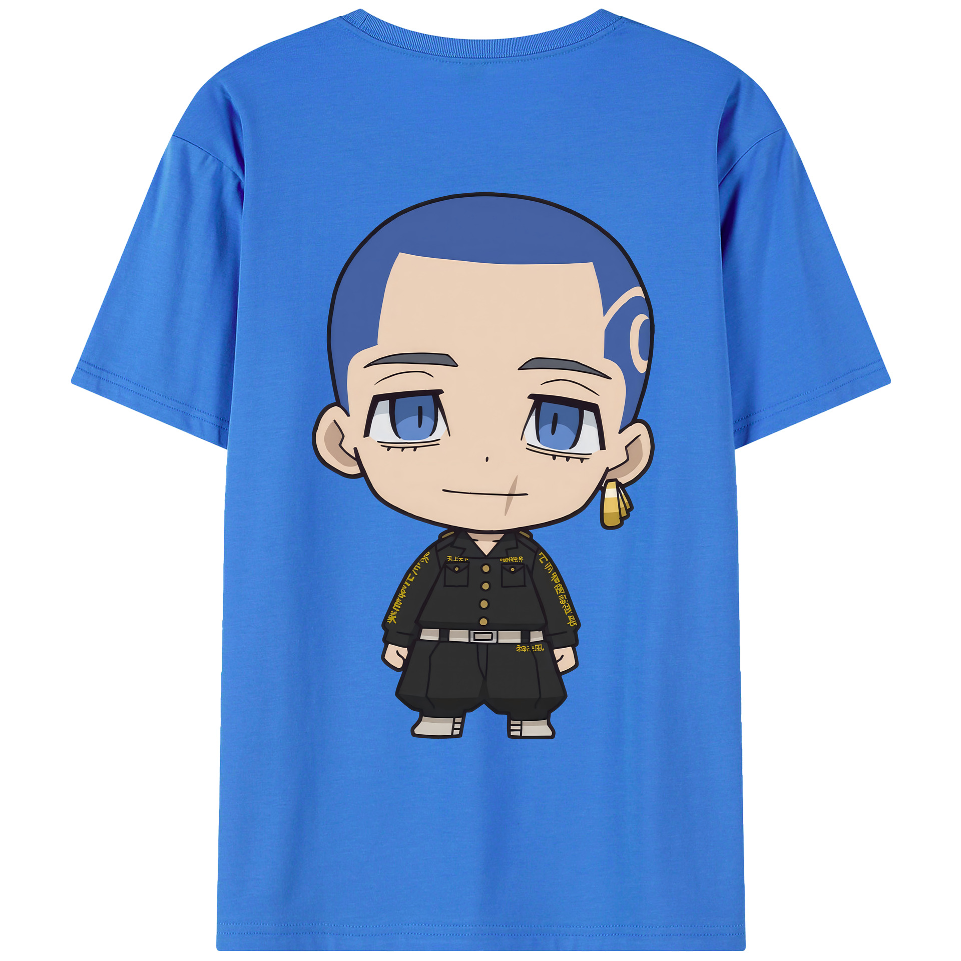 （画像用） 東京リベンジャーズ Tokyo Revengers 綿100％ メンズ半袖Tシャツ（バックプリント） 通気性