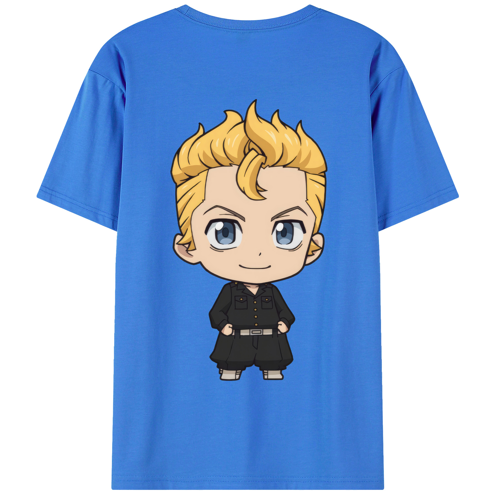 （画像用） 東京リベンジャーズ Tokyo Revengers 綿100％ メンズ半袖Tシャツ（バックプリント） 通気性