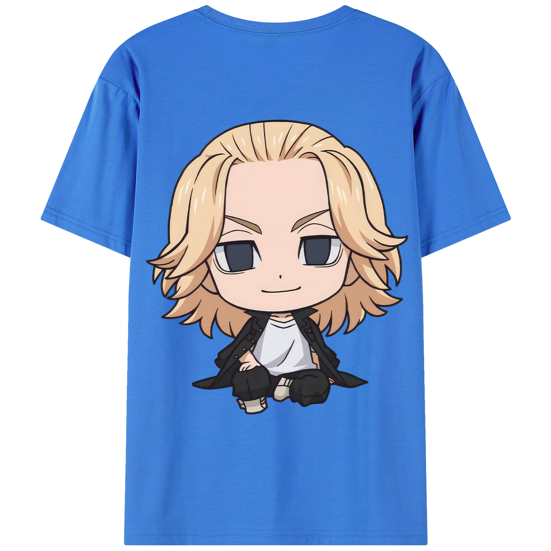 （画像用） 東京リベンジャーズ Tokyo Revengers 綿100％ メンズ半袖Tシャツ（バックプリント） 通気性