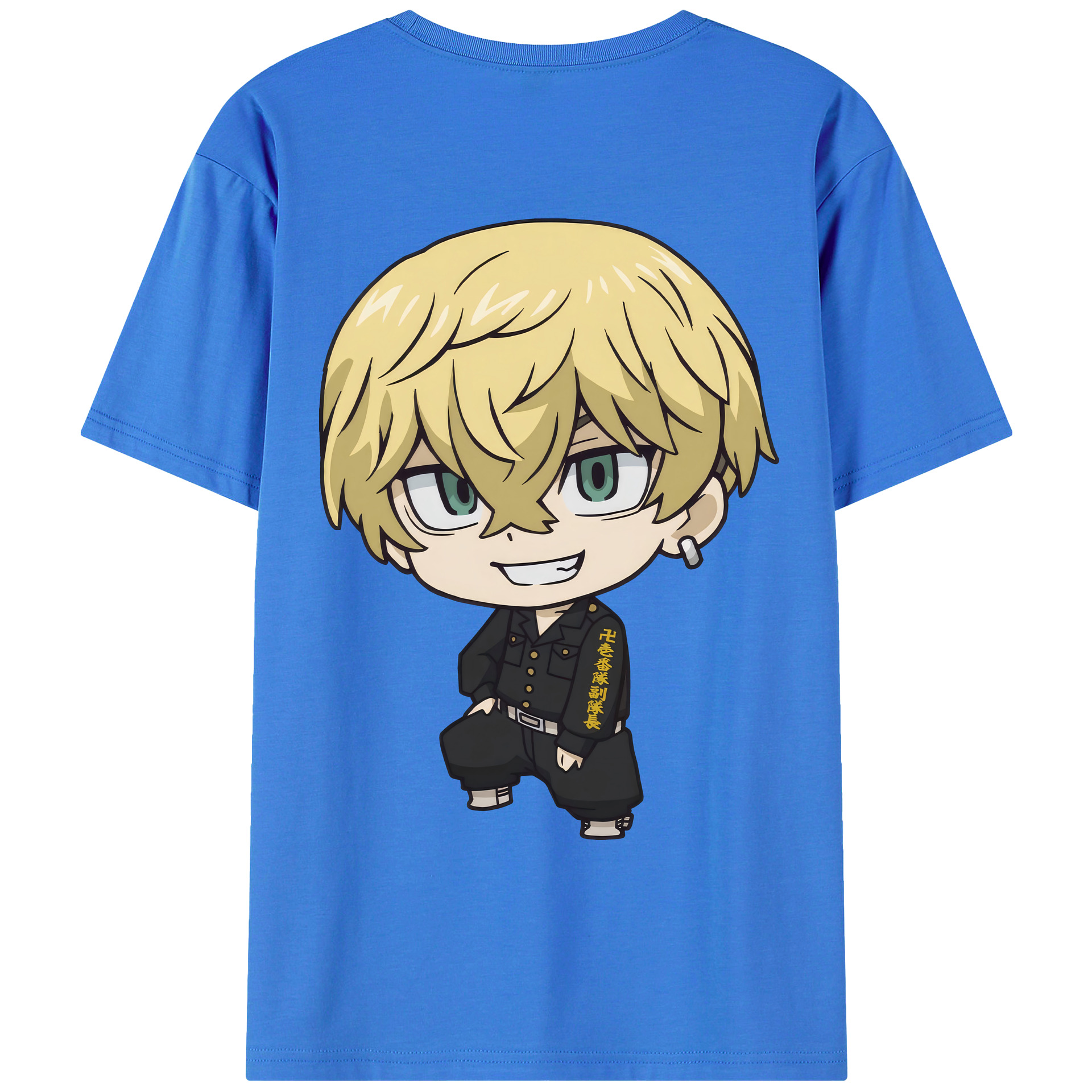 （画像用） 東京リベンジャーズ Tokyo Revengers 綿100％ メンズ半袖Tシャツ（バックプリント） 通気性