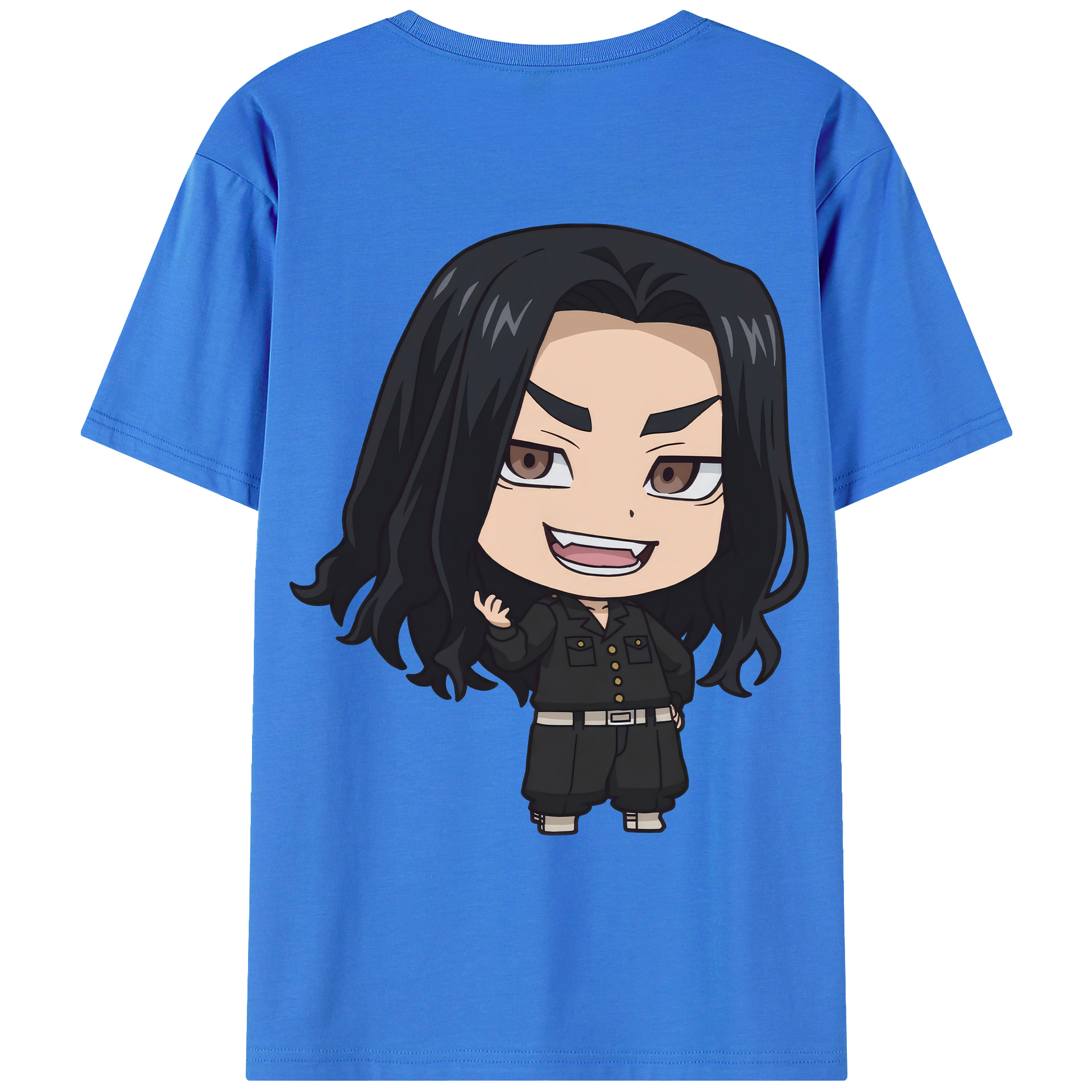 （画像用） 東京リベンジャーズ Tokyo Revengers 綿100％ メンズ半袖Tシャツ（バックプリント） 通気性