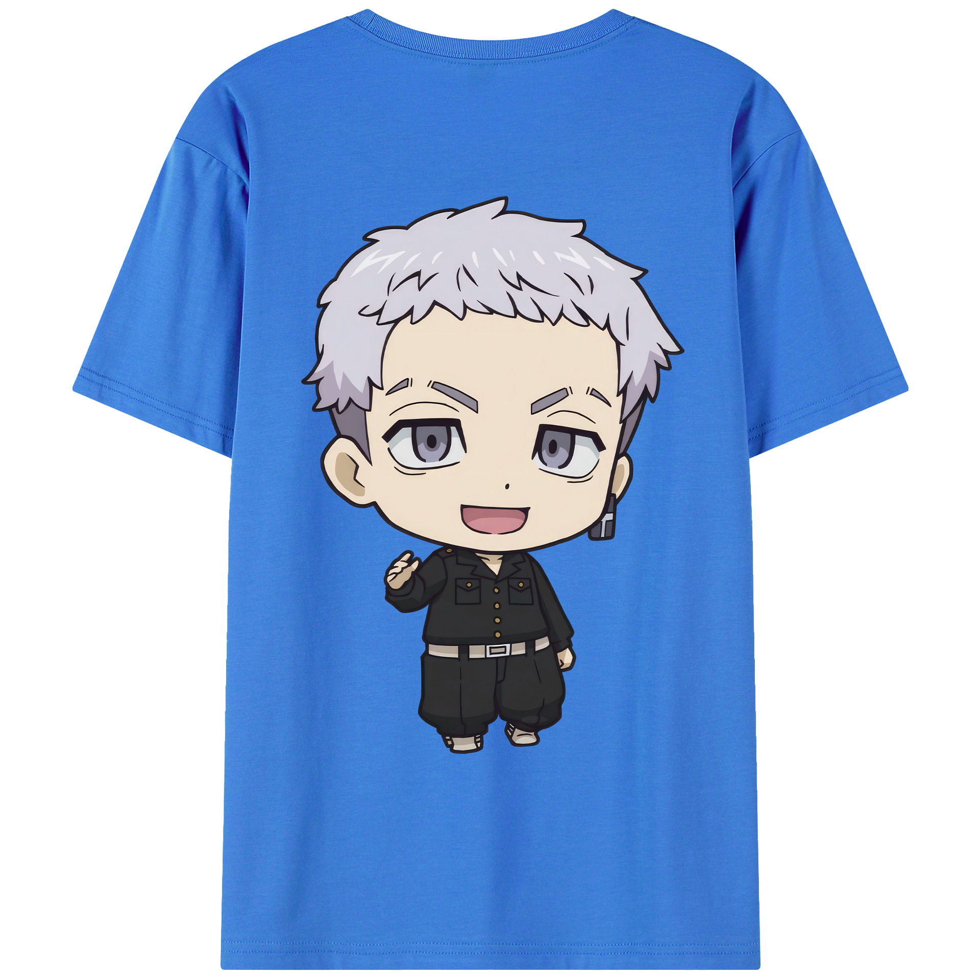 （画像用） 東京リベンジャーズ Tokyo Revengers 綿100％ メンズ半袖Tシャツ（バックプリント） 通気性