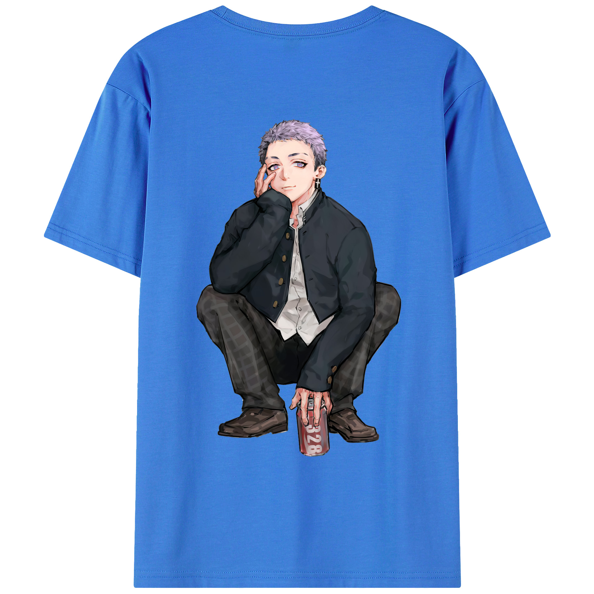 （画像用） 東京リベンジャーズ Tokyo Revengers 綿100％ メンズ半袖Tシャツ（バックプリント） 通気性