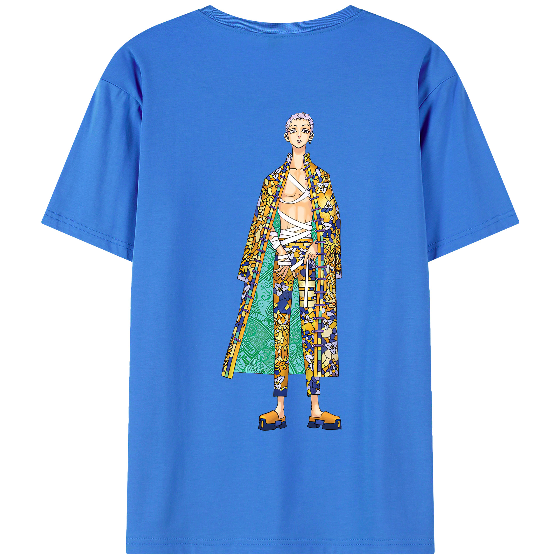 （画像用） 東京リベンジャーズ Tokyo Revengers 綿100％ メンズ半袖Tシャツ（バックプリント） 通気性