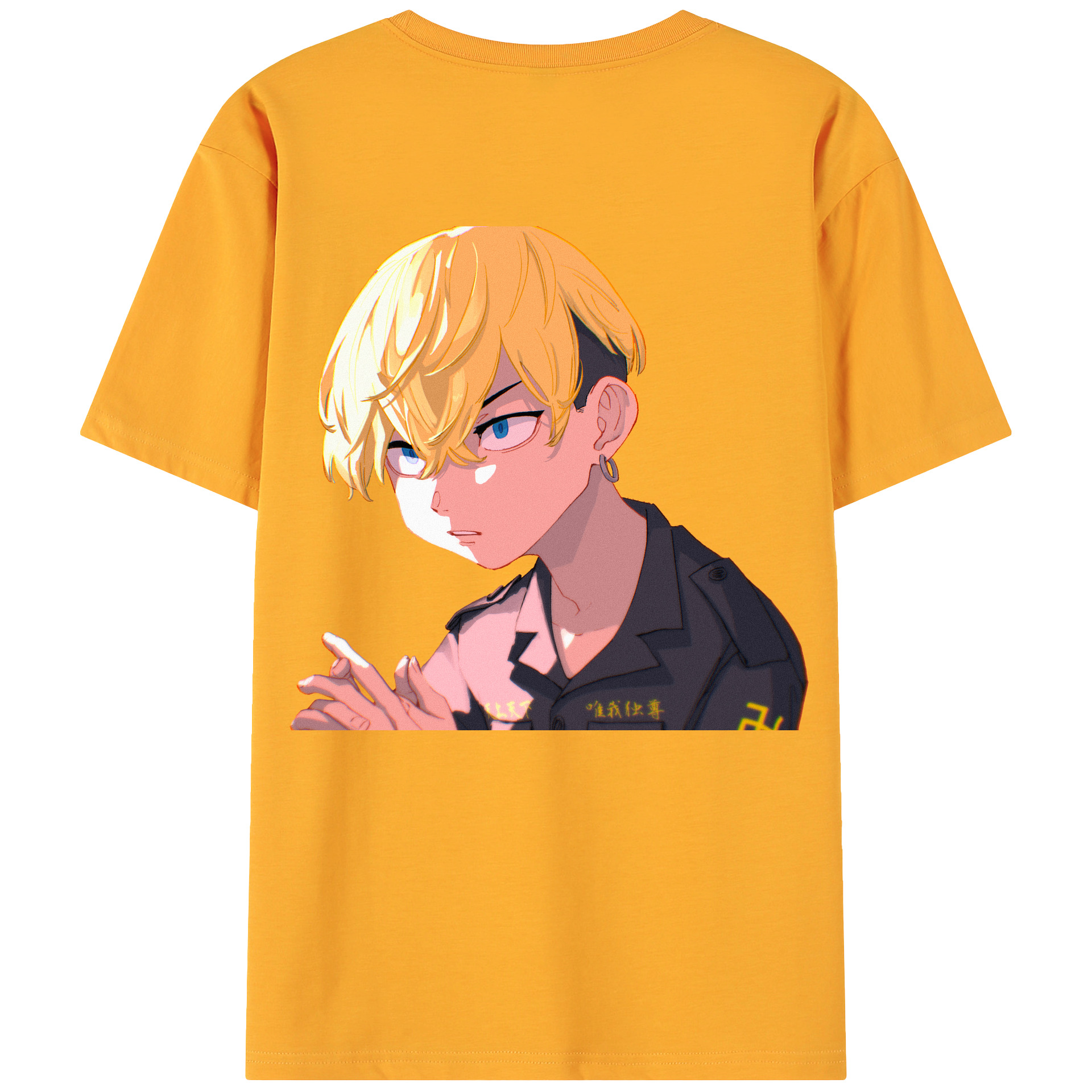 （画像用） 東京リベンジャーズ Tokyo Revengers 綿100％ メンズ半袖Tシャツ（バックプリント） 通気性