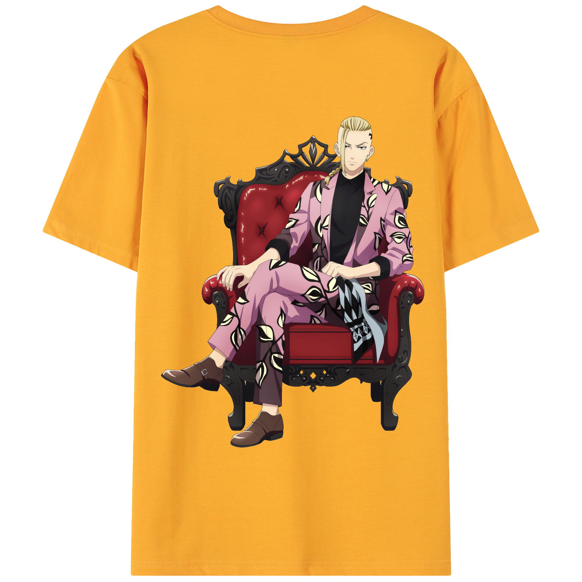 （画像用） 東京リベンジャーズ Tokyo Revengers 綿100％ メンズ半袖Tシャツ（バックプリント） 通気性