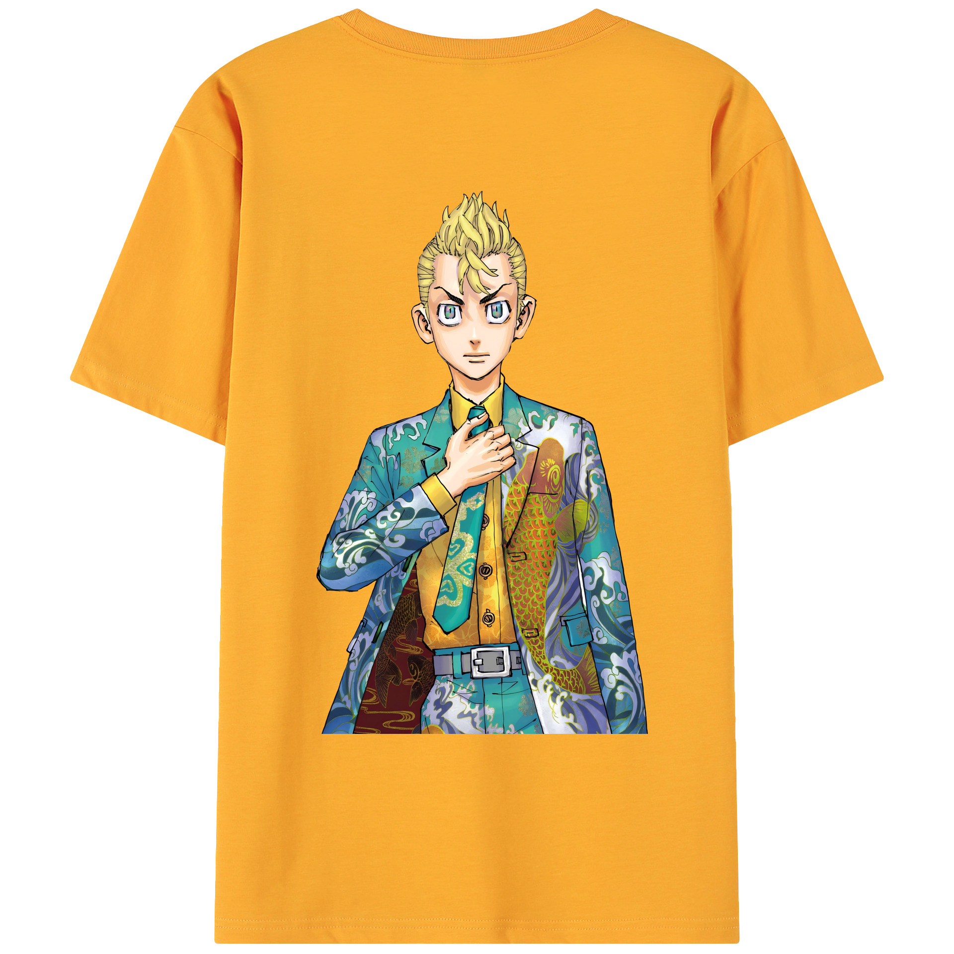（画像用） 東京リベンジャーズ Tokyo Revengers 綿100％ メンズ半袖Tシャツ（バックプリント） 通気性