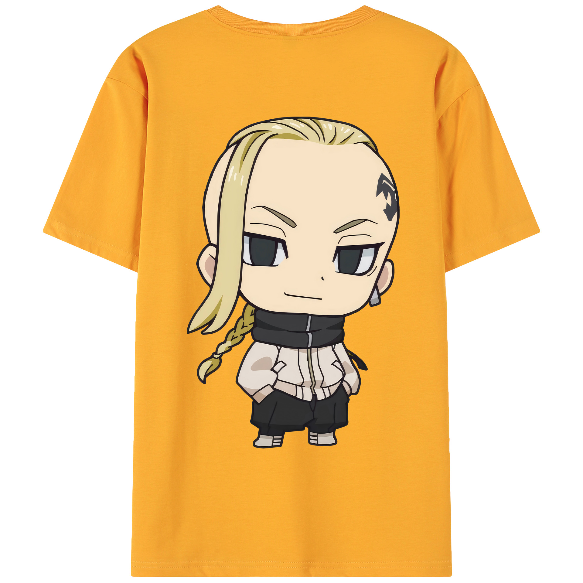 （画像用） 東京リベンジャーズ Tokyo Revengers 綿100％ メンズ半袖Tシャツ（バックプリント） 通気性
