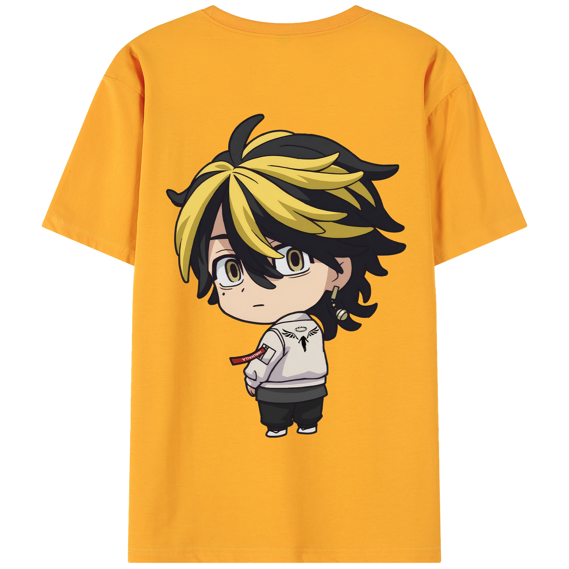 （画像用） 東京リベンジャーズ Tokyo Revengers 綿100％ メンズ半袖Tシャツ（バックプリント） 通気性