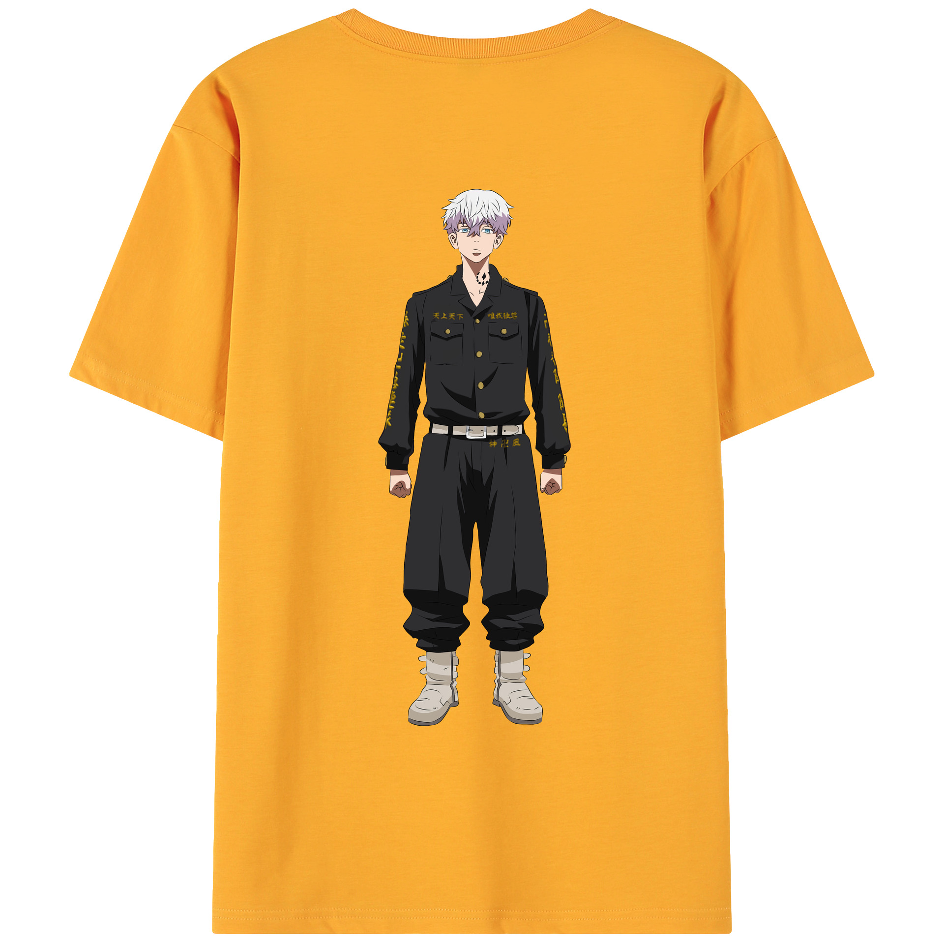 （画像用） 東京リベンジャーズ Tokyo Revengers 綿100％ メンズ半袖Tシャツ（バックプリント） 通気性