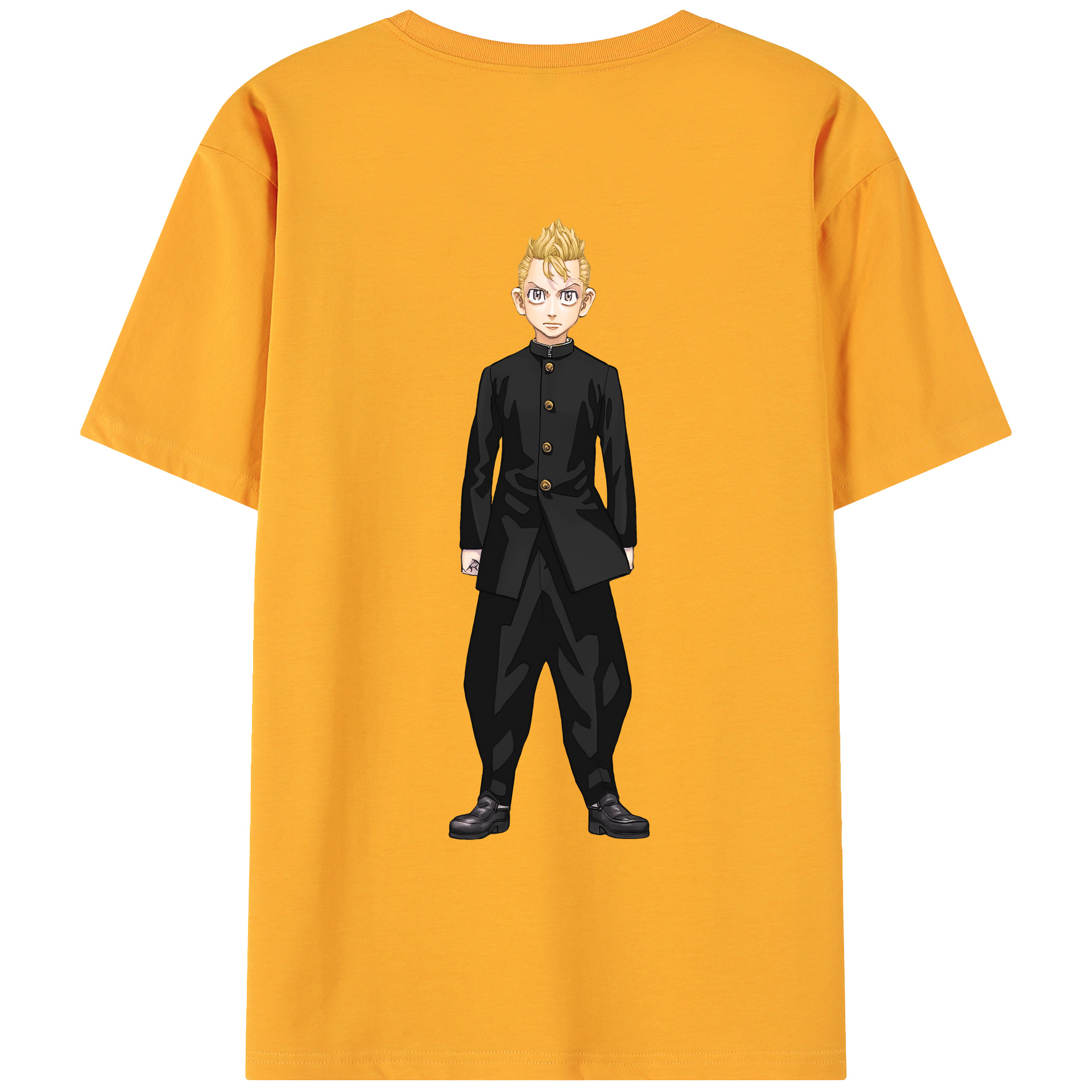 （画像用） 東京リベンジャーズ Tokyo Revengers 綿100％ メンズ半袖Tシャツ（バックプリント） 通気性