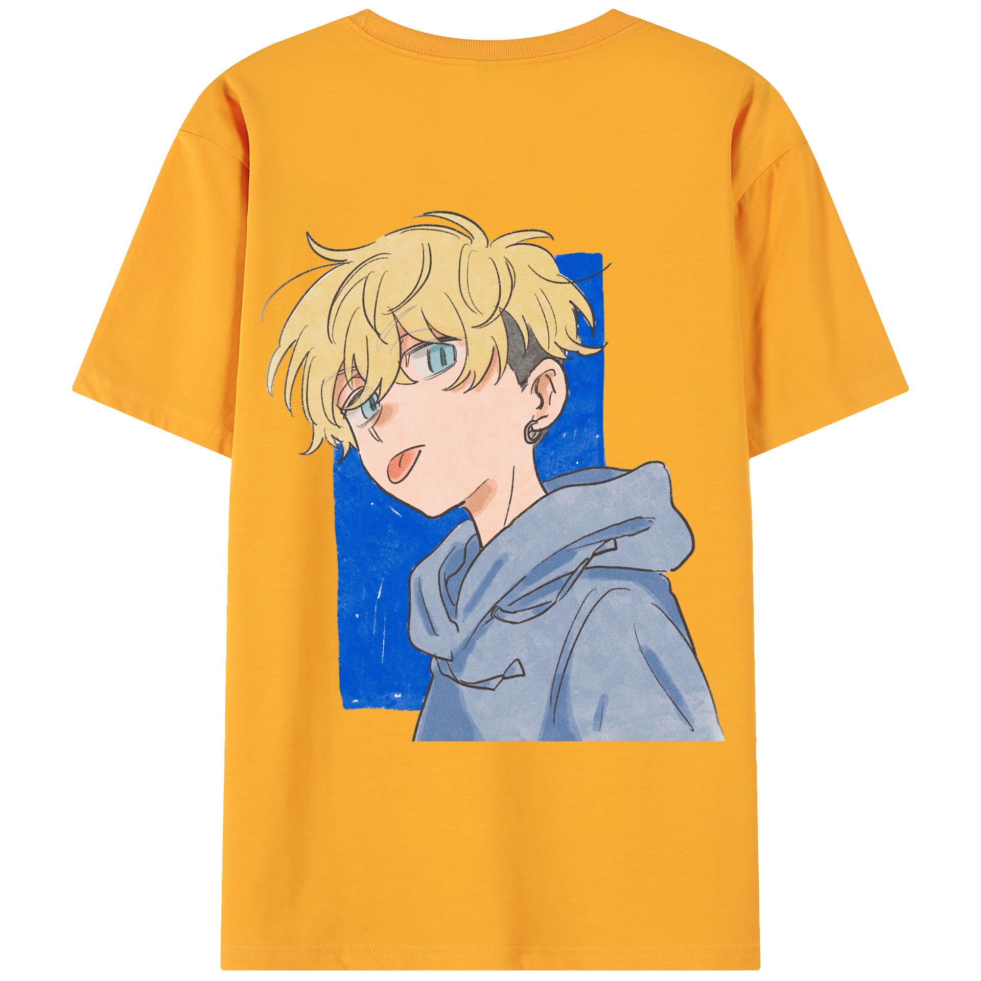 （画像用） 東京リベンジャーズ Tokyo Revengers 綿100％ メンズ半袖Tシャツ（バックプリント） 通気性