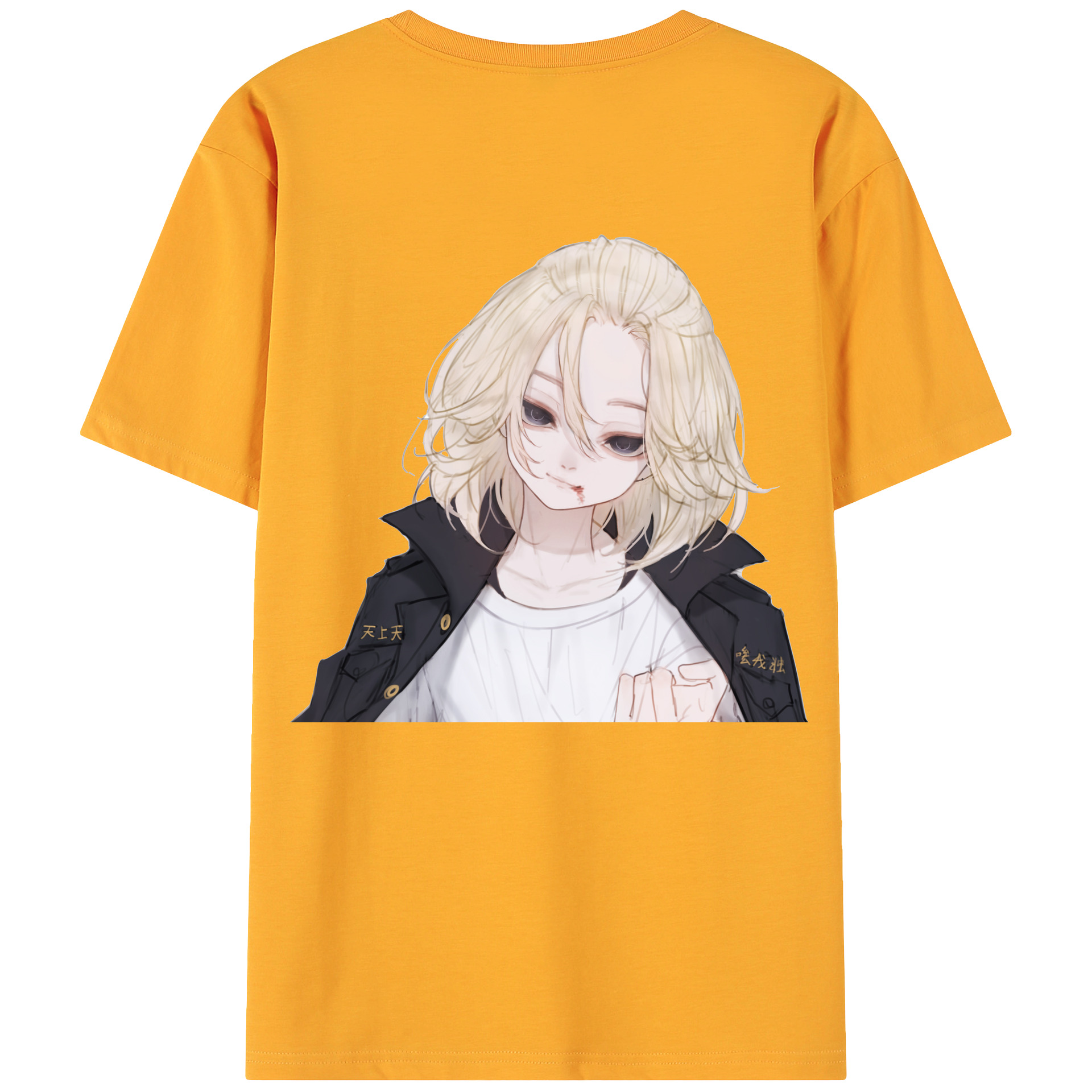（画像用） 東京リベンジャーズ Tokyo Revengers 綿100％ メンズ半袖Tシャツ（バックプリント） 通気性