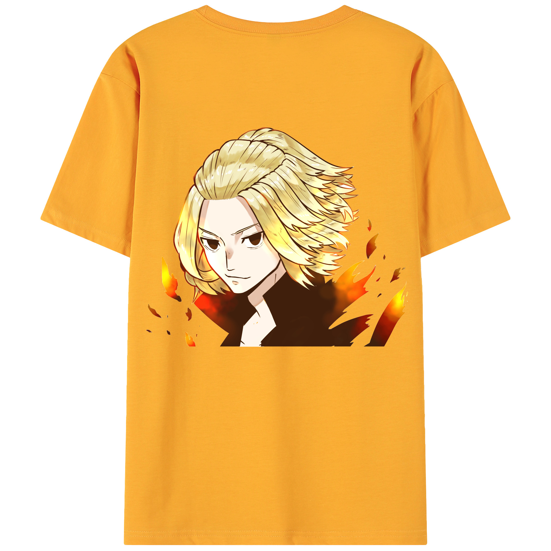 （画像用） 東京リベンジャーズ Tokyo Revengers 綿100％ メンズ半袖Tシャツ（バックプリント） 通気性