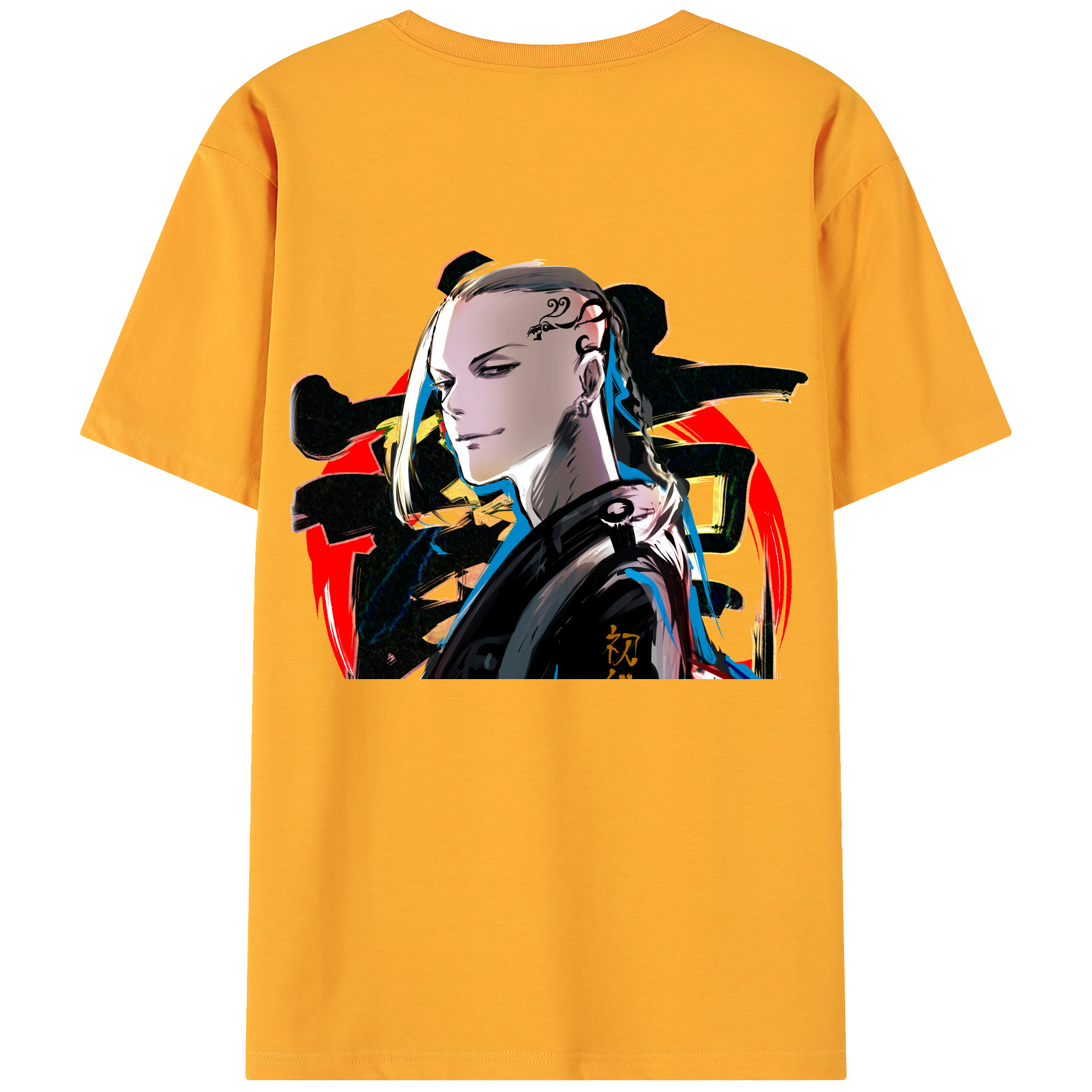（画像用） 東京リベンジャーズ Tokyo Revengers 綿100％ メンズ半袖Tシャツ（バックプリント） 通気性