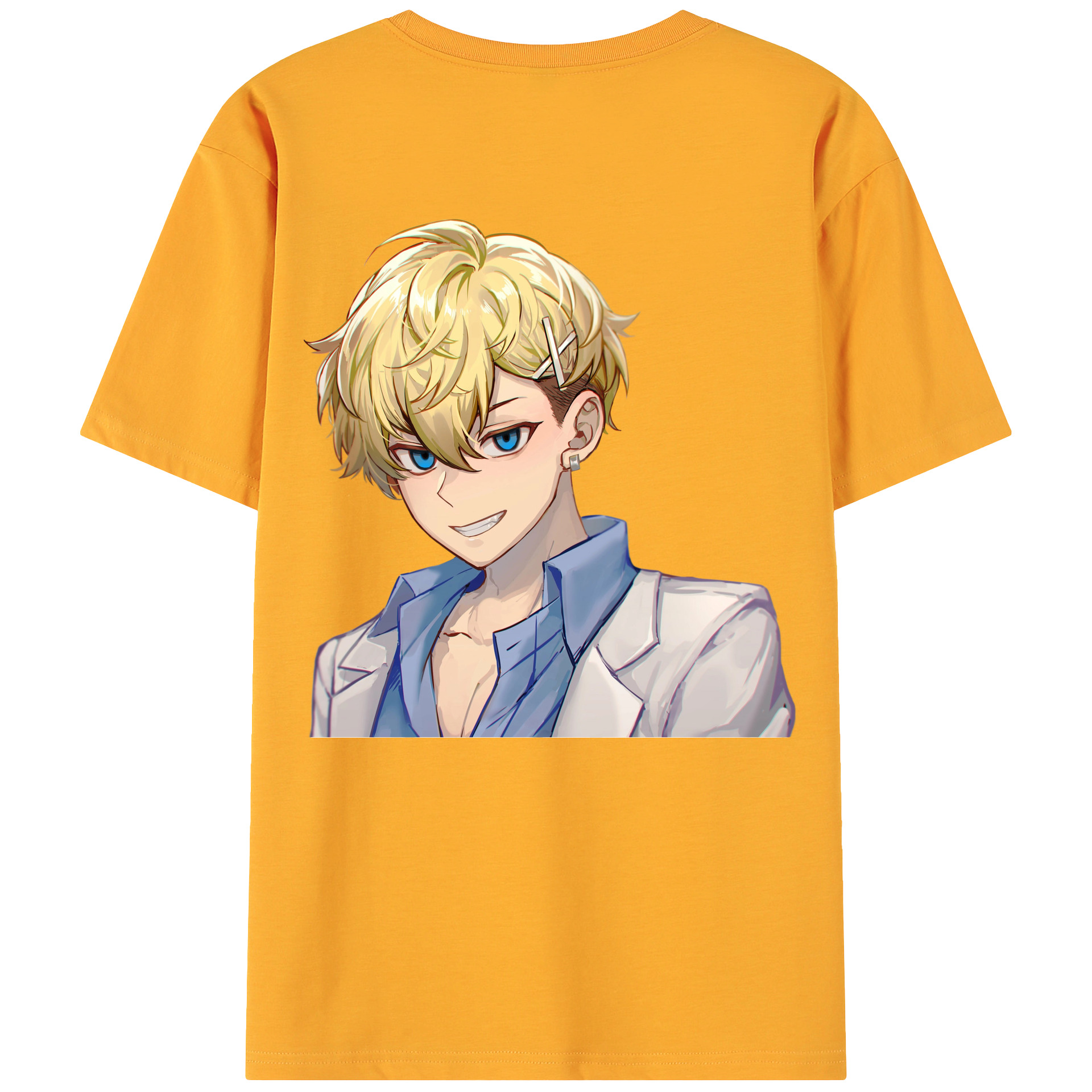 （画像用） 東京リベンジャーズ Tokyo Revengers 綿100％ メンズ半袖Tシャツ（バックプリント） 通気性