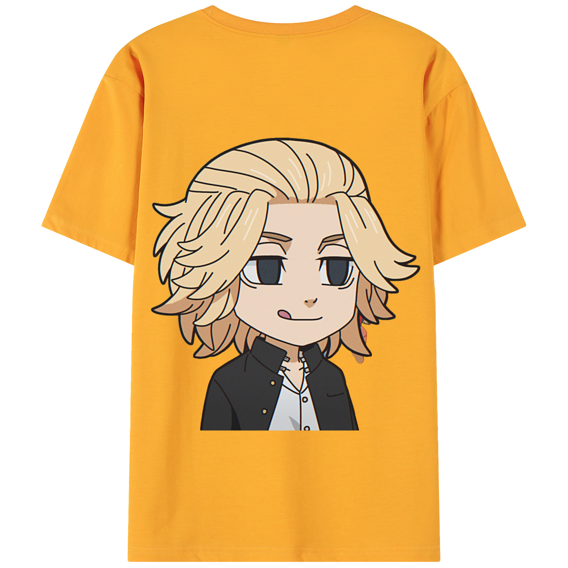 （画像用） 東京リベンジャーズ Tokyo Revengers 綿100％ メンズ半袖Tシャツ（バックプリント） 通気性
