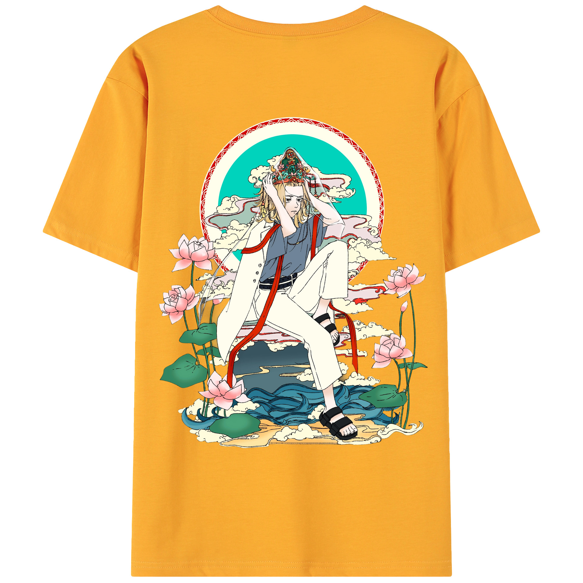 （画像用） 東京リベンジャーズ Tokyo Revengers 綿100％ メンズ半袖Tシャツ（バックプリント） 通気性