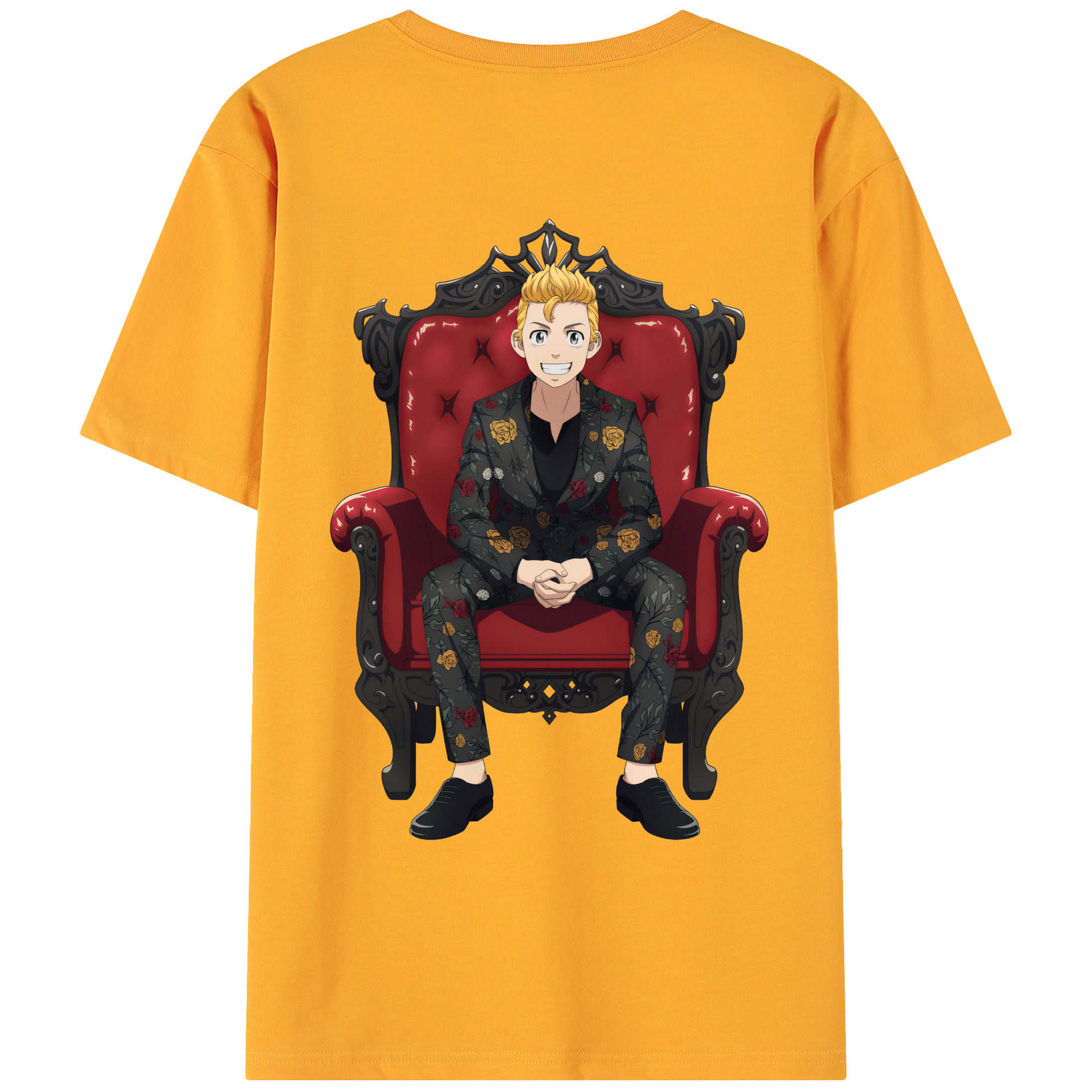 （画像用） 東京リベンジャーズ Tokyo Revengers 綿100％ メンズ半袖Tシャツ（バックプリント） 通気性
