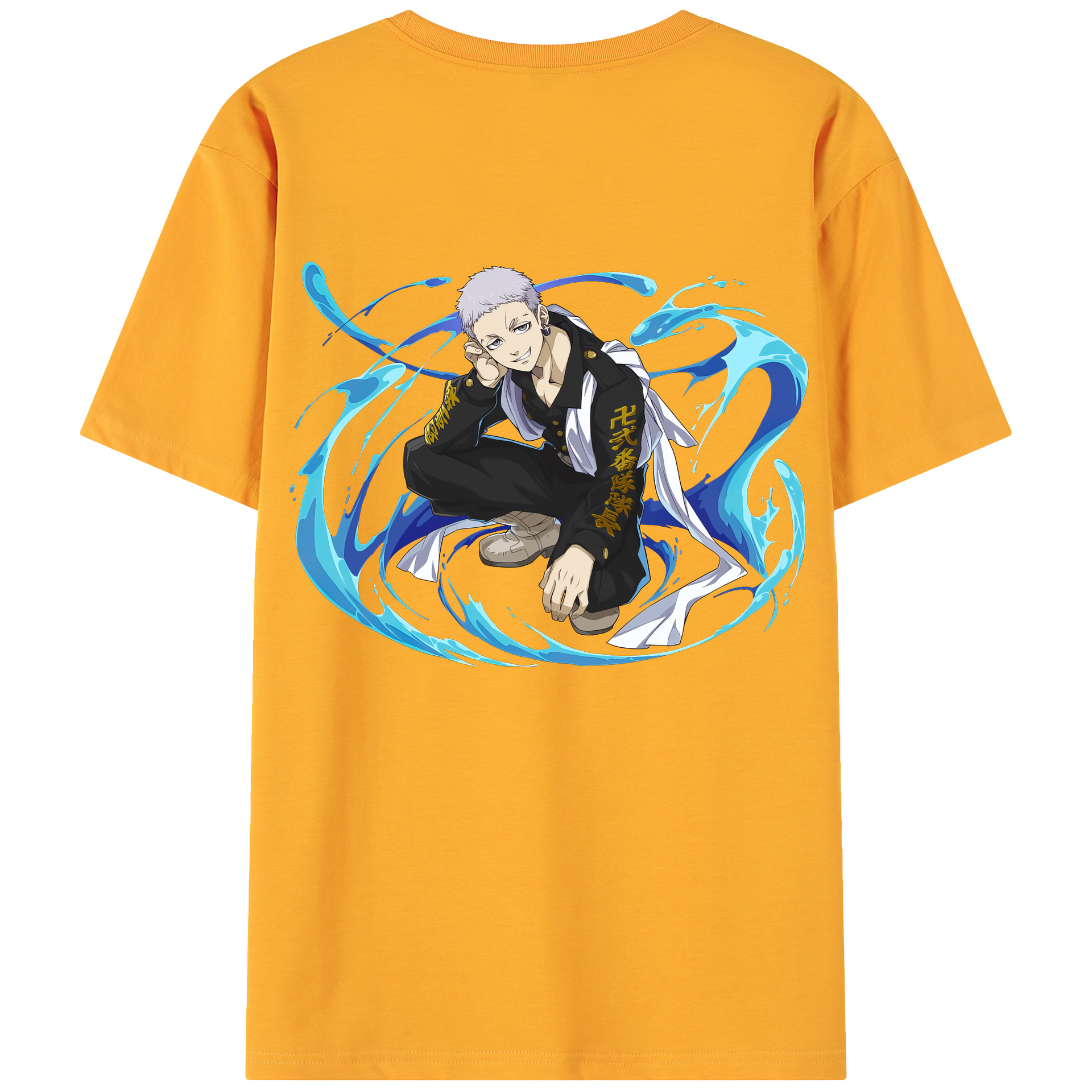 （画像用） 東京リベンジャーズ Tokyo Revengers 綿100％ メンズ半袖Tシャツ（バックプリント） 通気性