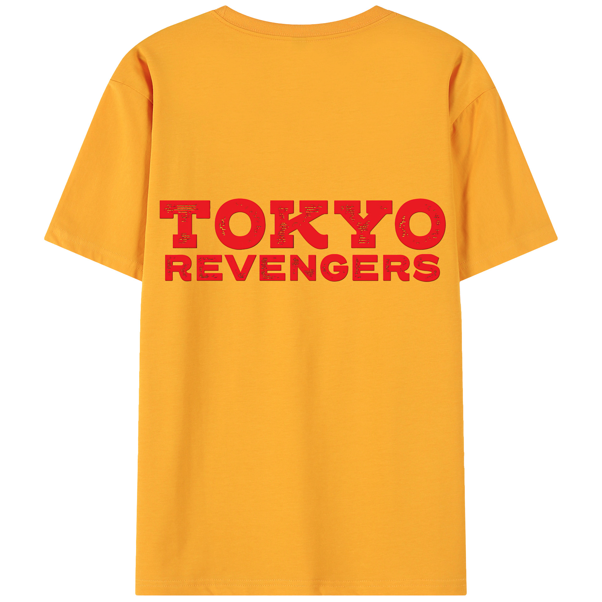 （画像用） 東京リベンジャーズ Tokyo Revengers 綿100％ メンズ半袖Tシャツ（バックプリント） 通気性