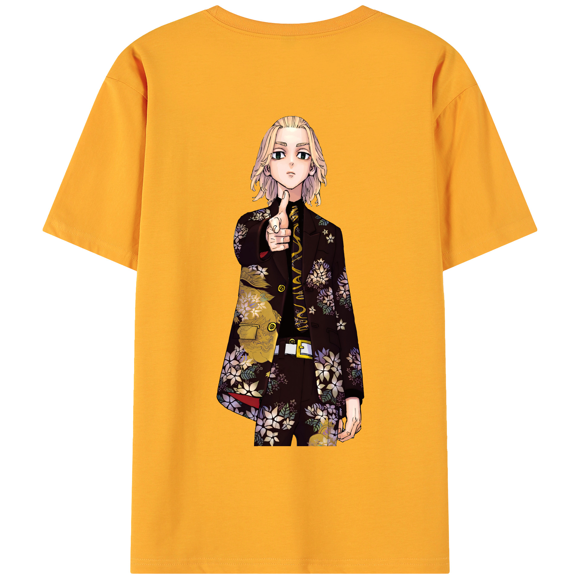 （画像用） 東京リベンジャーズ Tokyo Revengers 綿100％ メンズ半袖Tシャツ（バックプリント） 通気性