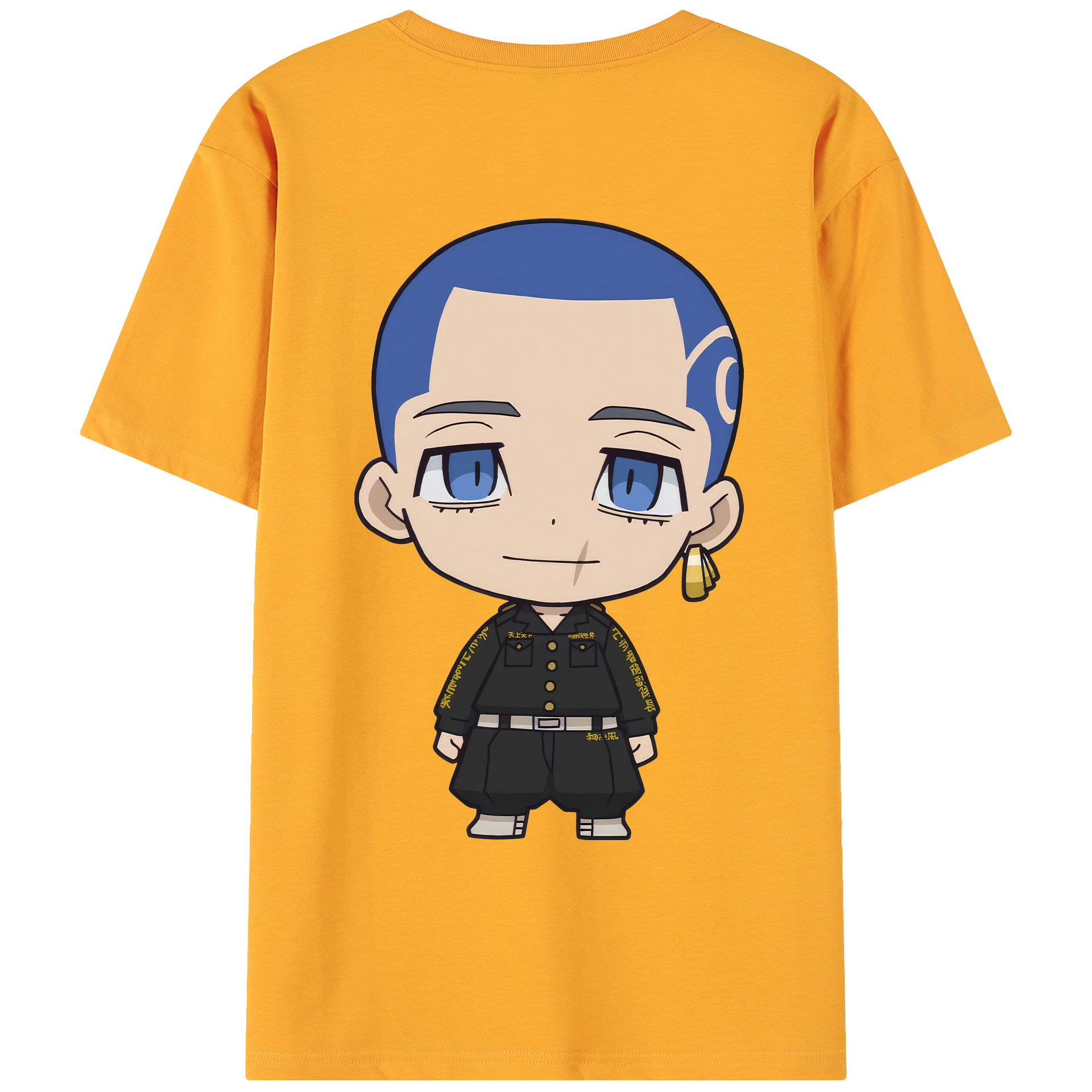 （画像用） 東京リベンジャーズ Tokyo Revengers 綿100％ メンズ半袖Tシャツ（バックプリント） 通気性