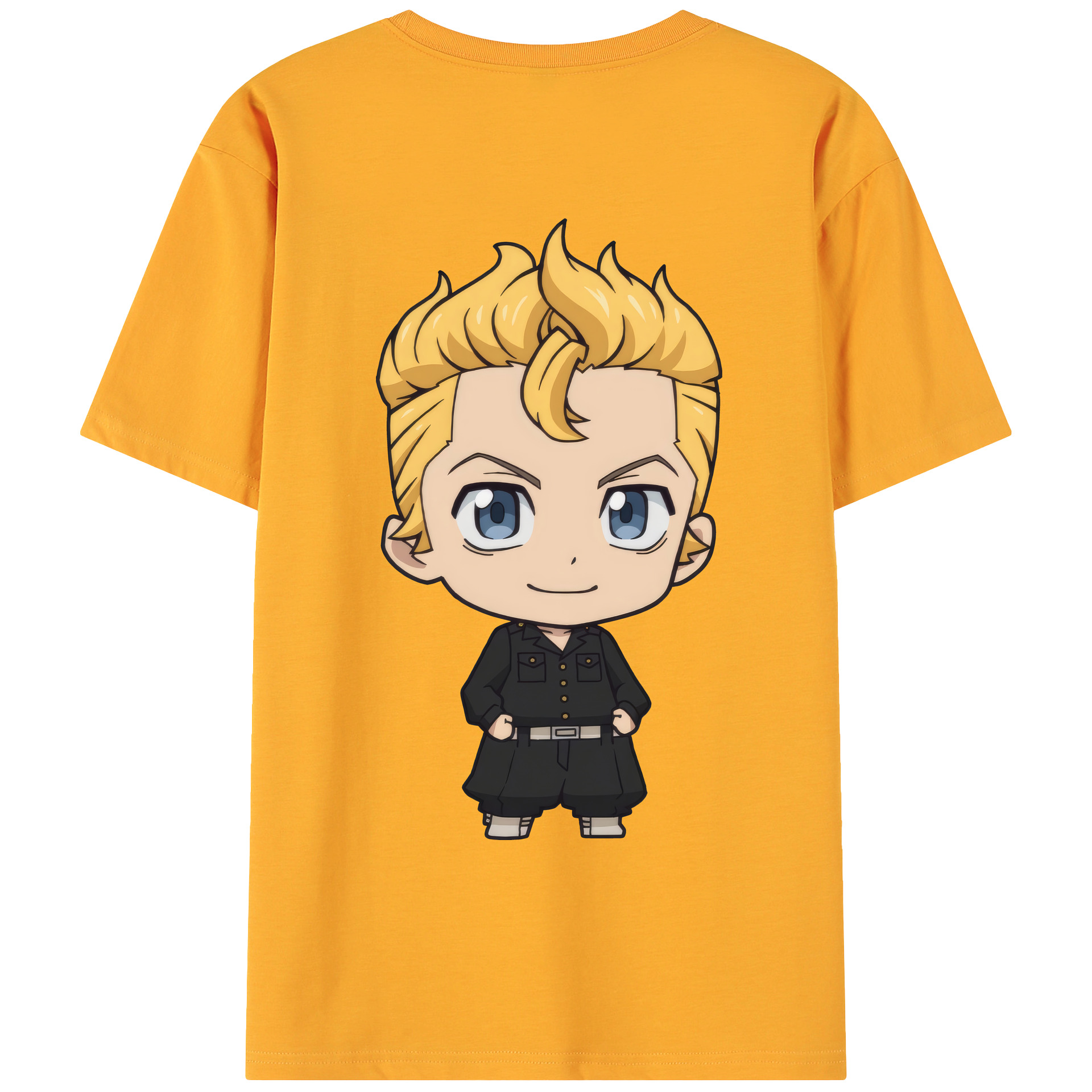 （画像用） 東京リベンジャーズ Tokyo Revengers 綿100％ メンズ半袖Tシャツ（バックプリント） 通気性