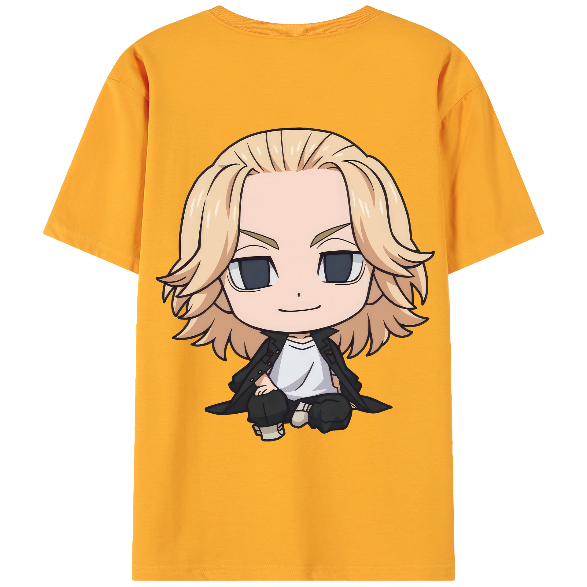（画像用） 東京リベンジャーズ Tokyo Revengers 綿100％ メンズ半袖Tシャツ（バックプリント） 通気性