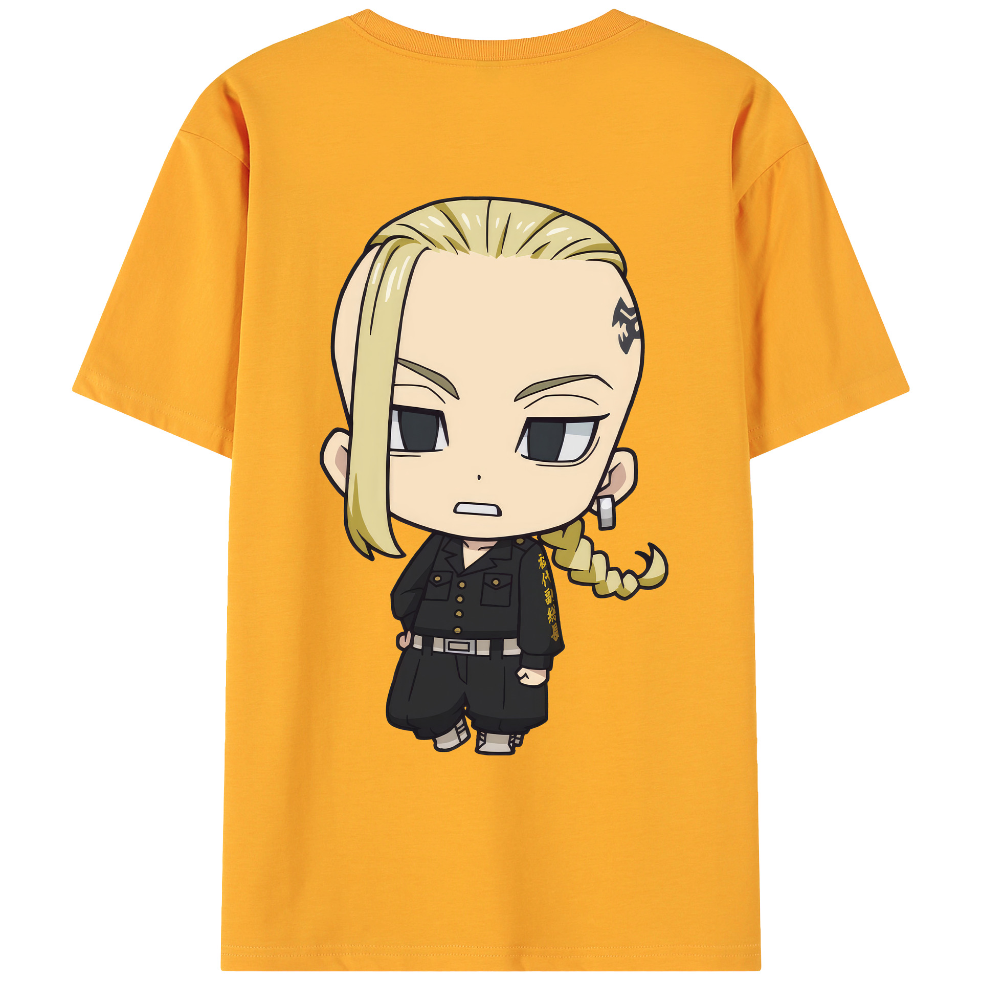 （画像用） 東京リベンジャーズ Tokyo Revengers 綿100％ メンズ半袖Tシャツ（バックプリント） 通気性