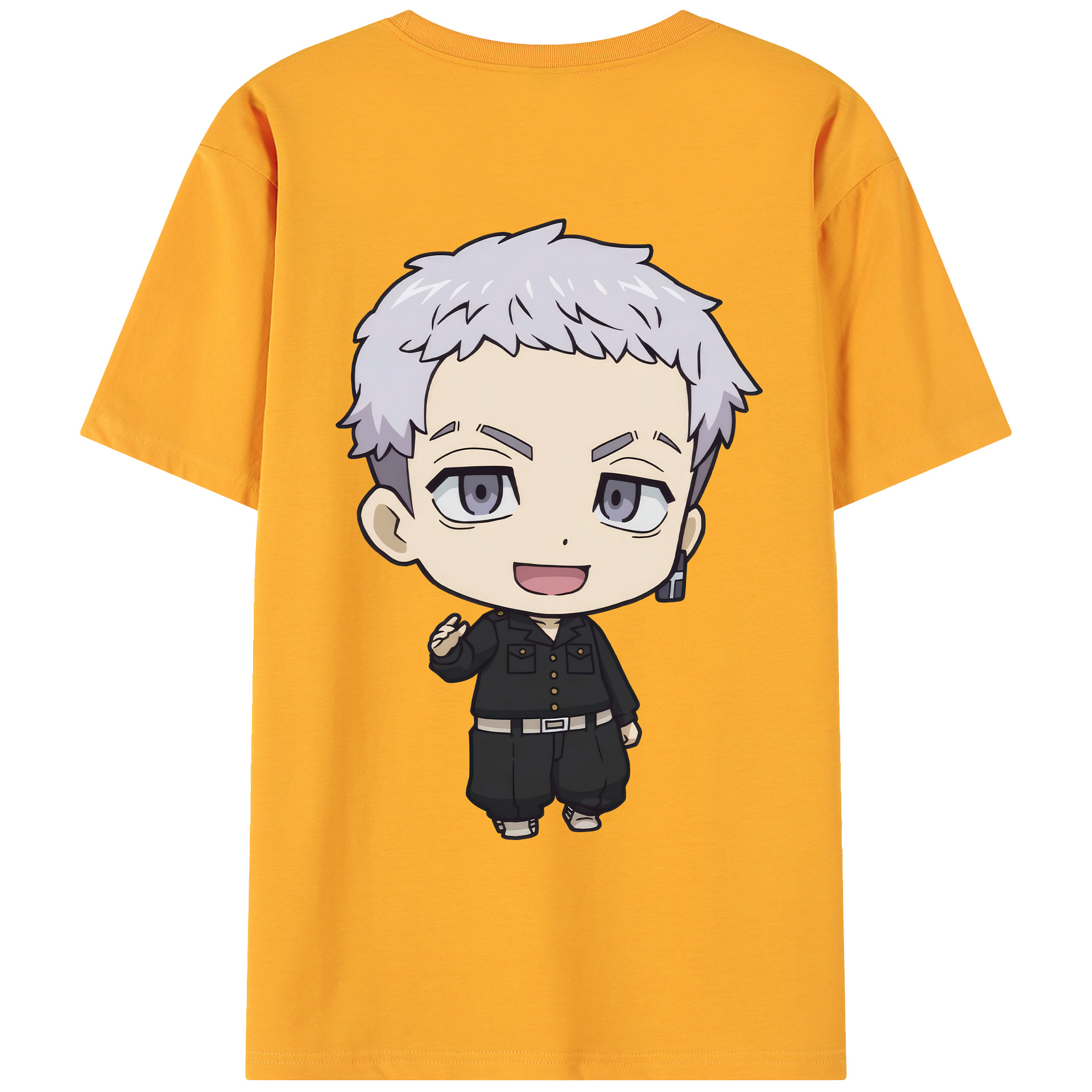 （画像用） 東京リベンジャーズ Tokyo Revengers 綿100％ メンズ半袖Tシャツ（バックプリント） 通気性