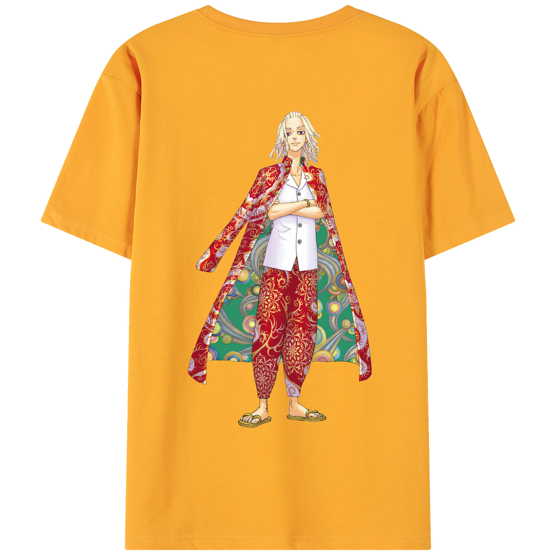 （画像用） 東京リベンジャーズ Tokyo Revengers 綿100％ メンズ半袖Tシャツ（バックプリント） 通気性