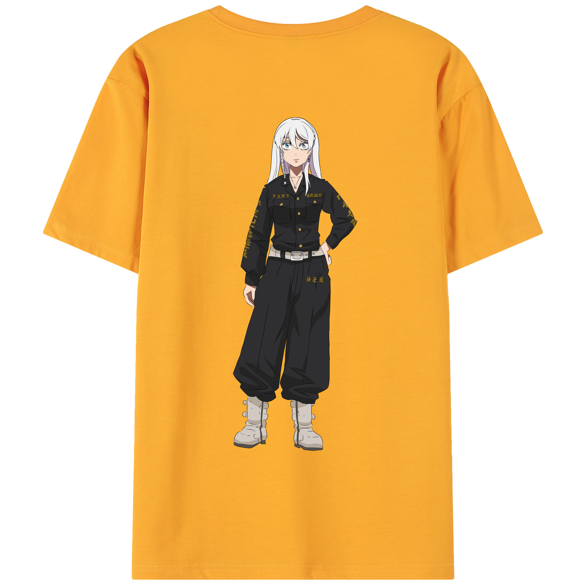 （画像用） 東京リベンジャーズ Tokyo Revengers 綿100％ メンズ半袖Tシャツ（バックプリント） 通気性