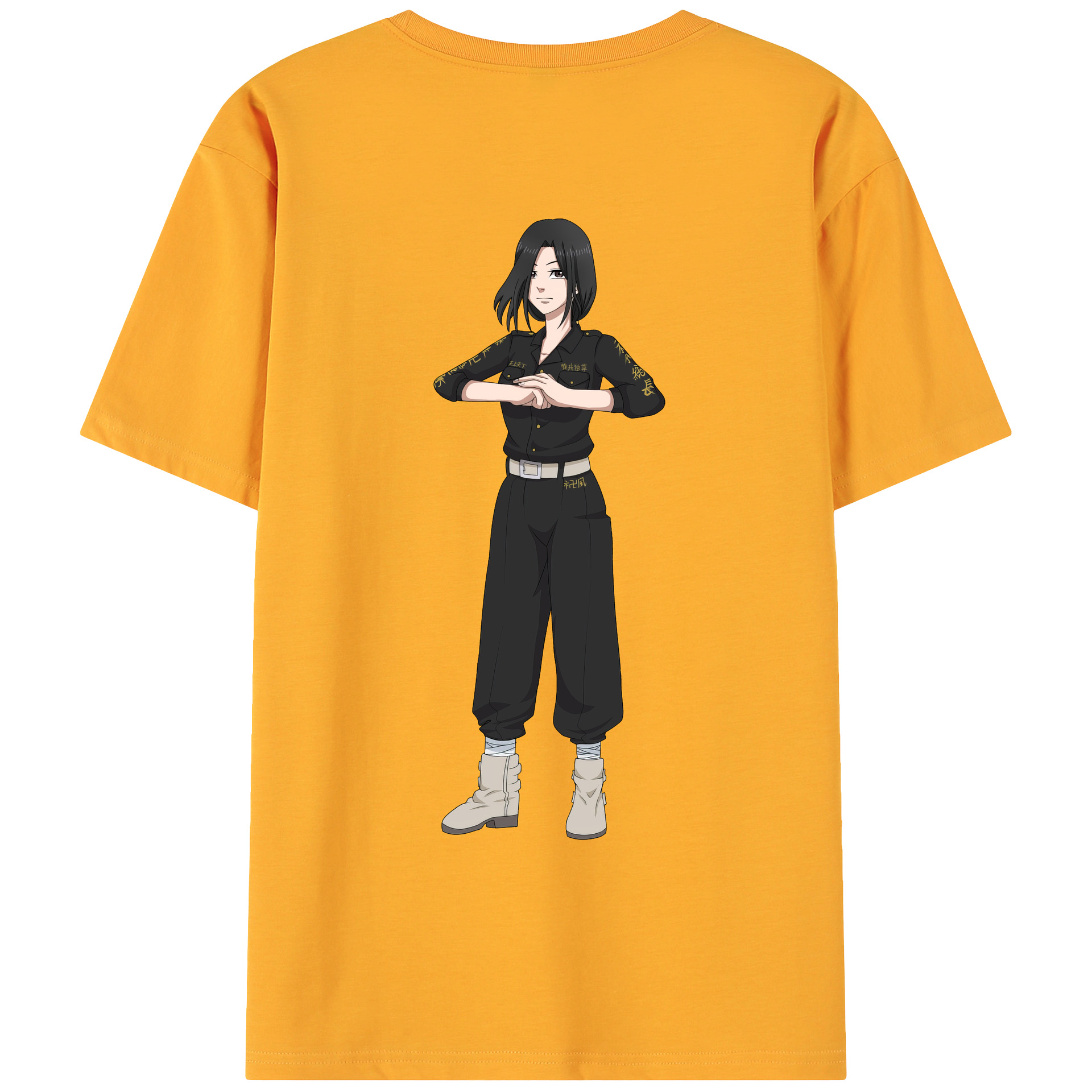 （画像用） 東京リベンジャーズ Tokyo Revengers 綿100％ メンズ半袖Tシャツ（バックプリント） 通気性