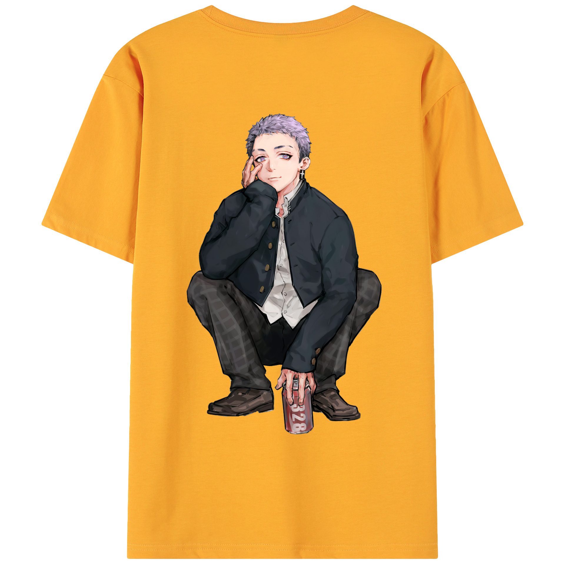 （画像用） 東京リベンジャーズ Tokyo Revengers 綿100％ メンズ半袖Tシャツ（バックプリント） 通気性