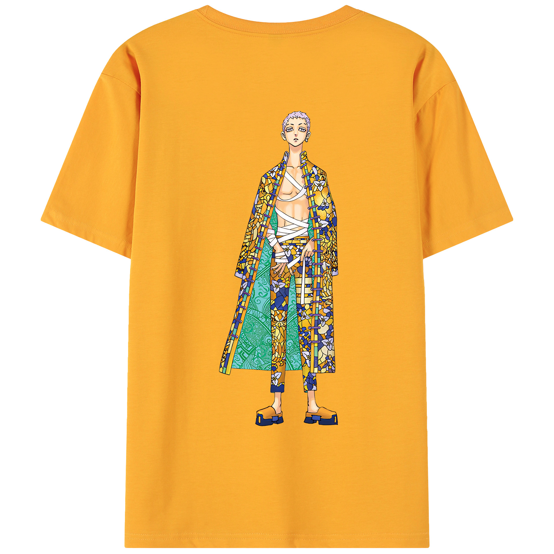 （画像用） 東京リベンジャーズ Tokyo Revengers 綿100％ メンズ半袖Tシャツ（バックプリント） 通気性