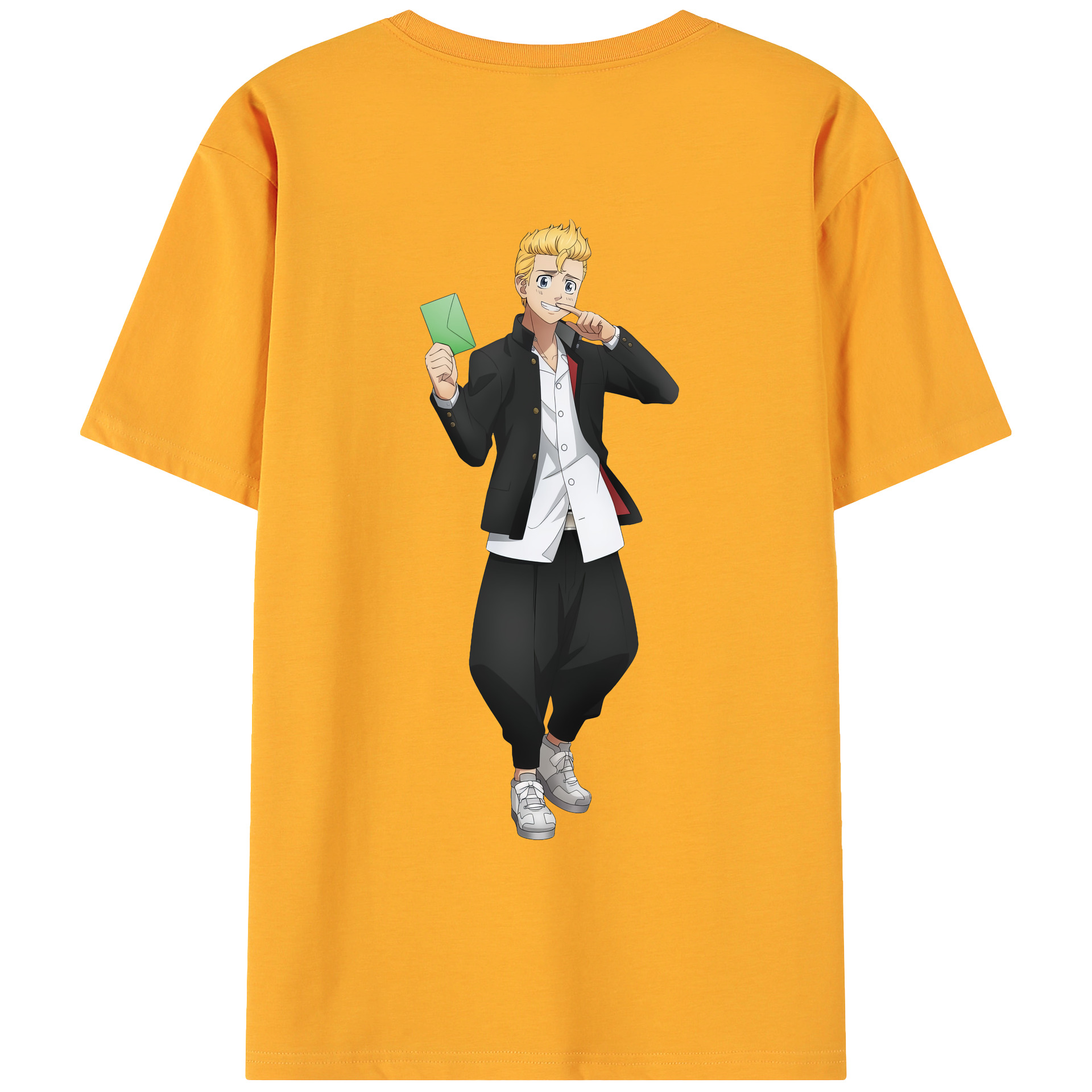 （画像用） 東京リベンジャーズ Tokyo Revengers 綿100％ メンズ半袖Tシャツ（バックプリント） 通気性