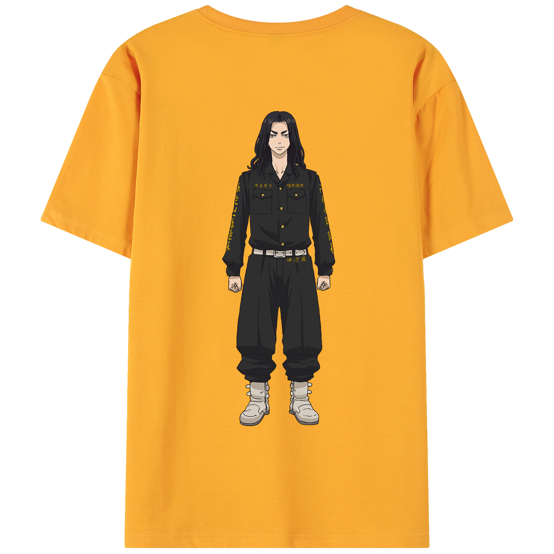（画像用） 東京リベンジャーズ Tokyo Revengers 綿100％ メンズ半袖Tシャツ（バックプリント） 通気性