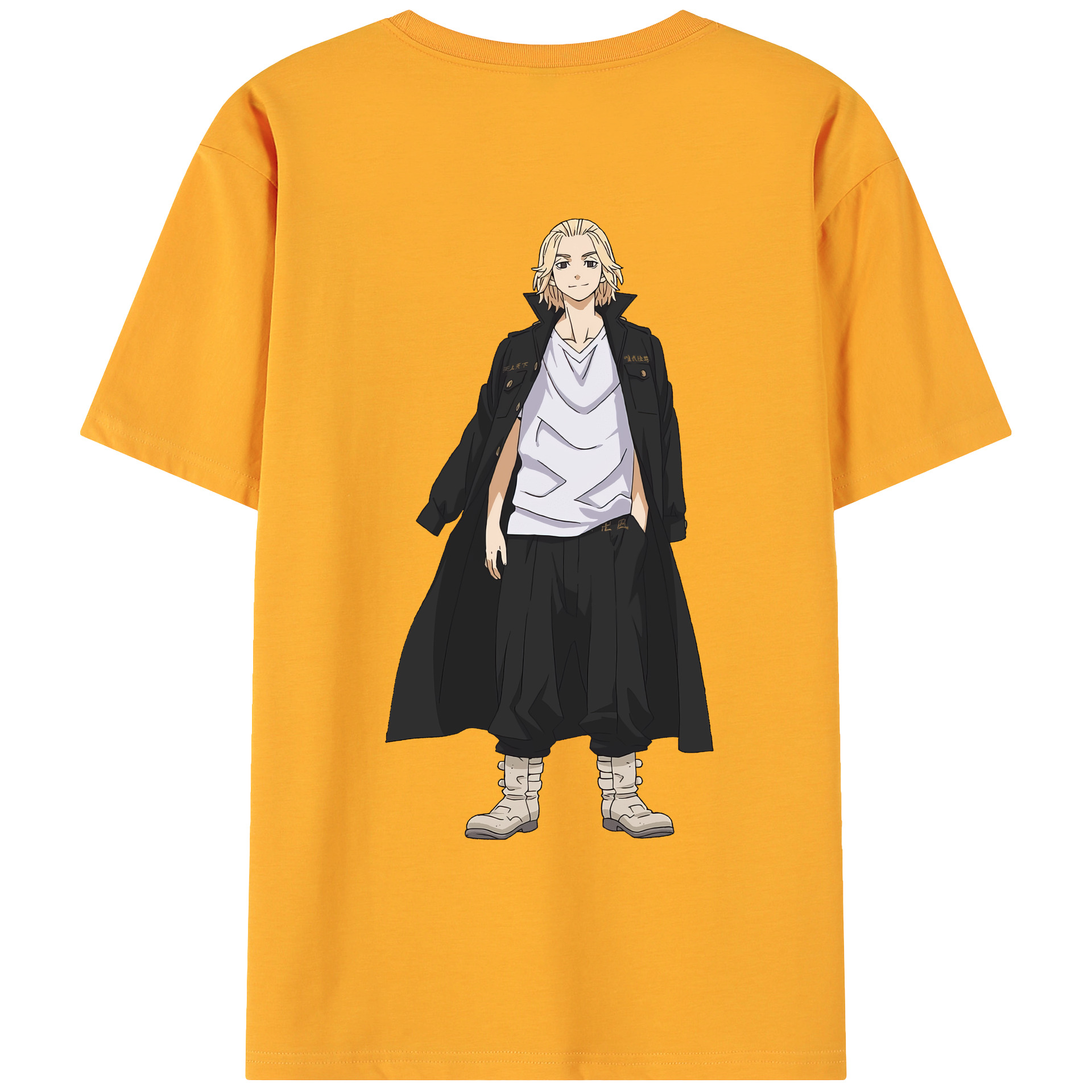 （画像用） 東京リベンジャーズ Tokyo Revengers 綿100％ メンズ半袖Tシャツ（バックプリント） 通気性