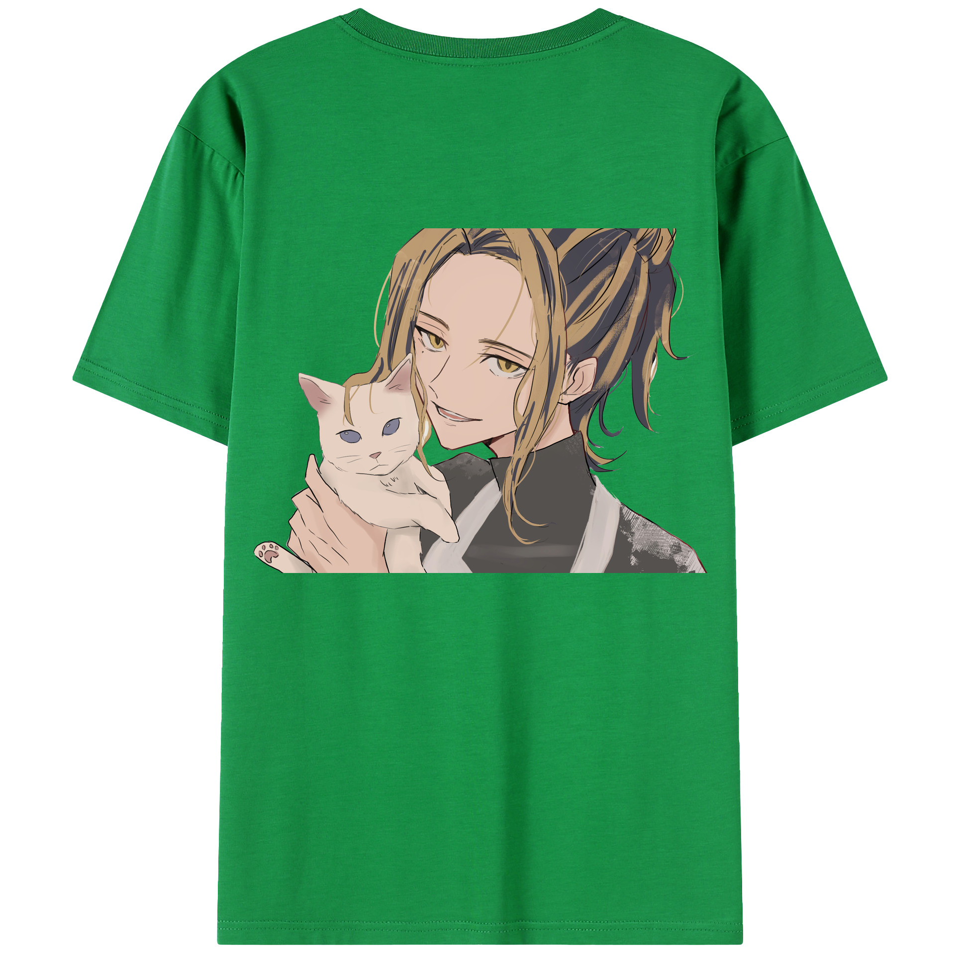 （画像用） 東京リベンジャーズ Tokyo Revengers 綿100％ メンズ半袖Tシャツ（バックプリント） 通気性