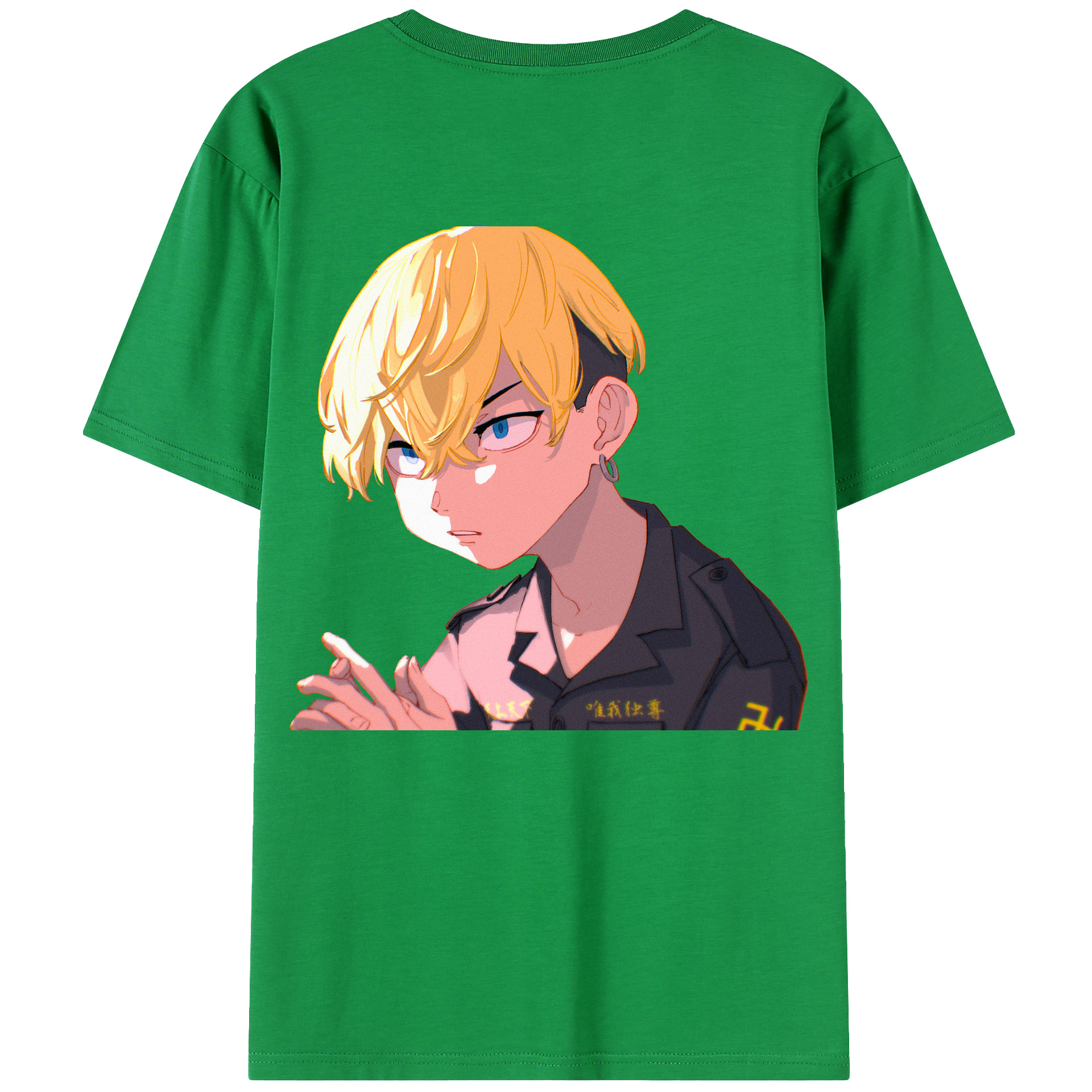 （画像用） 東京リベンジャーズ Tokyo Revengers 綿100％ メンズ半袖Tシャツ（バックプリント） 通気性