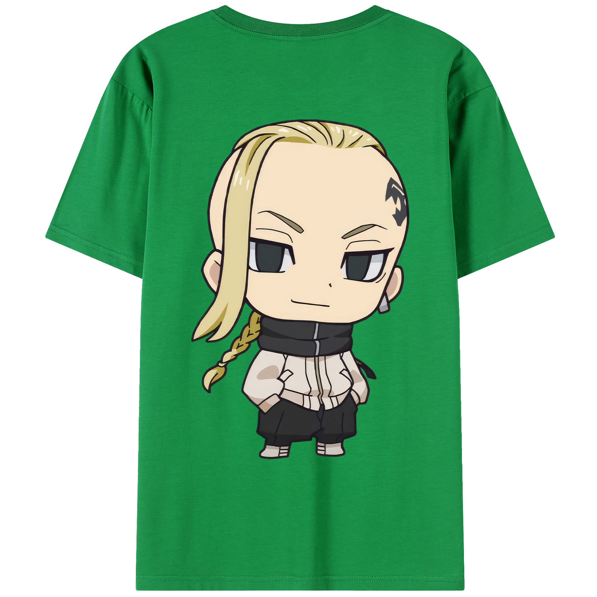 （画像用） 東京リベンジャーズ Tokyo Revengers 綿100％ メンズ半袖Tシャツ（バックプリント） 通気性