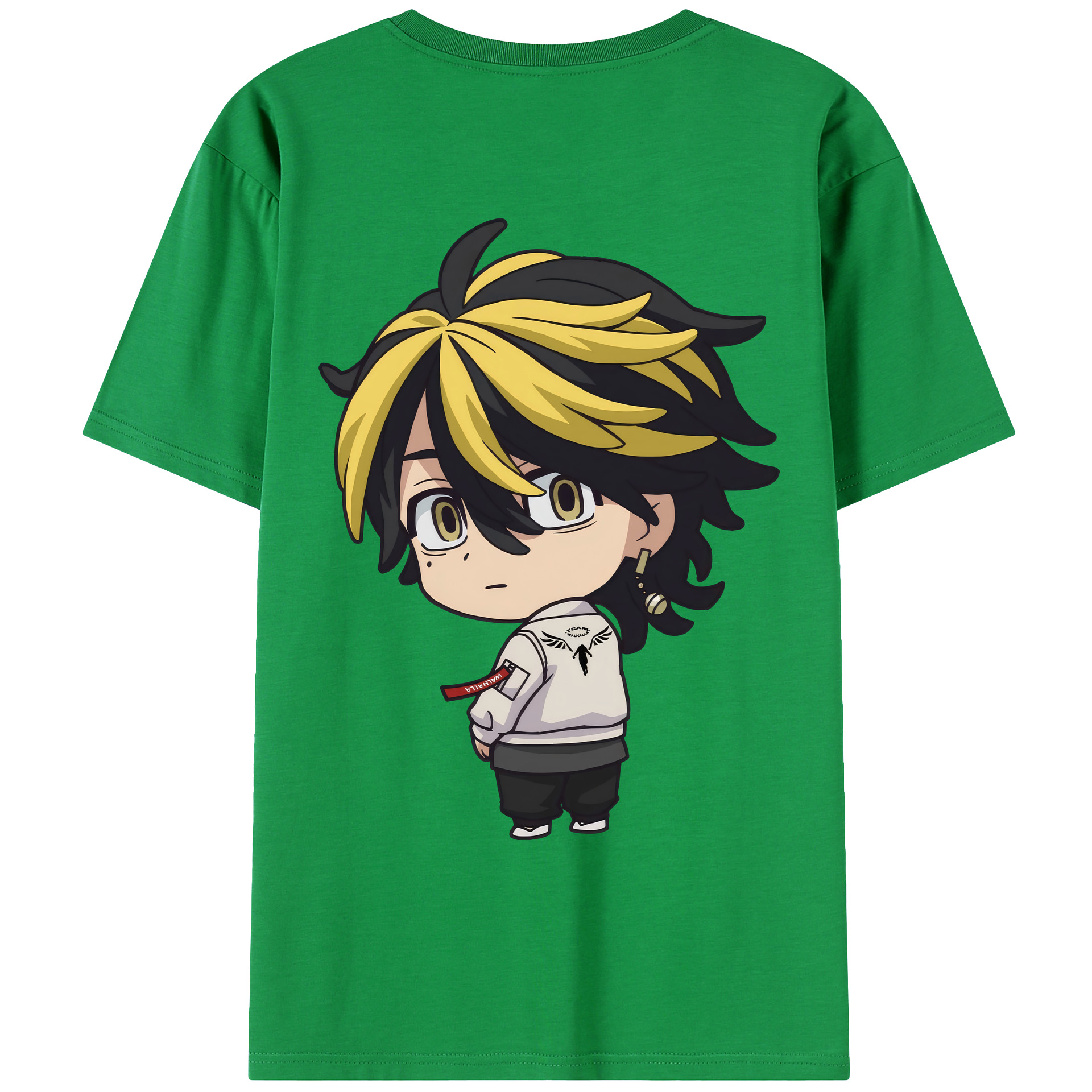 （画像用） 東京リベンジャーズ Tokyo Revengers 綿100％ メンズ半袖Tシャツ（バックプリント） 通気性