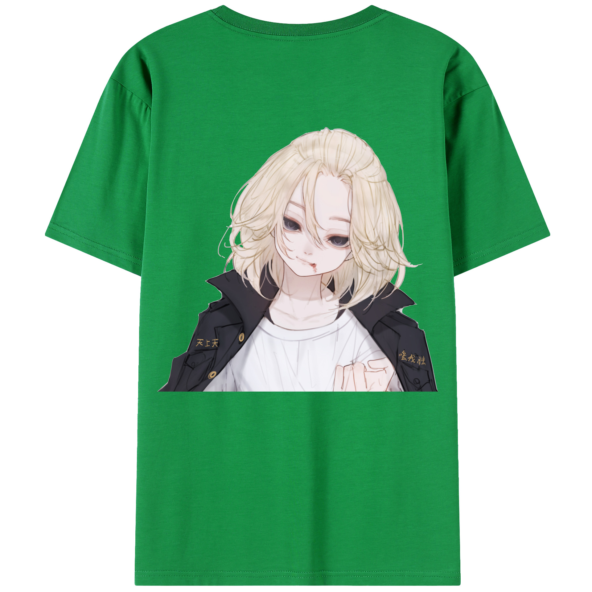 （画像用） 東京リベンジャーズ Tokyo Revengers 綿100％ メンズ半袖Tシャツ（バックプリント） 通気性