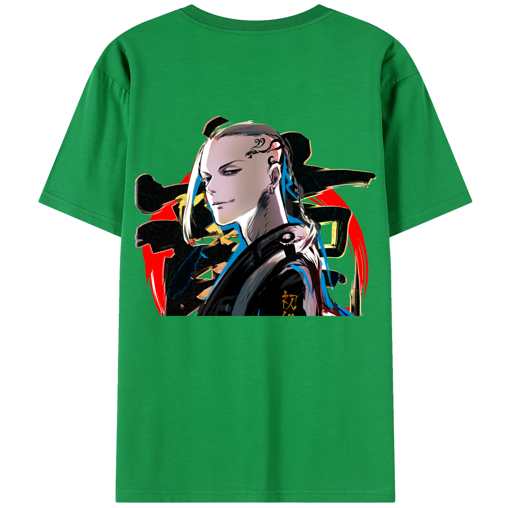 （画像用） 東京リベンジャーズ Tokyo Revengers 綿100％ メンズ半袖Tシャツ（バックプリント） 通気性