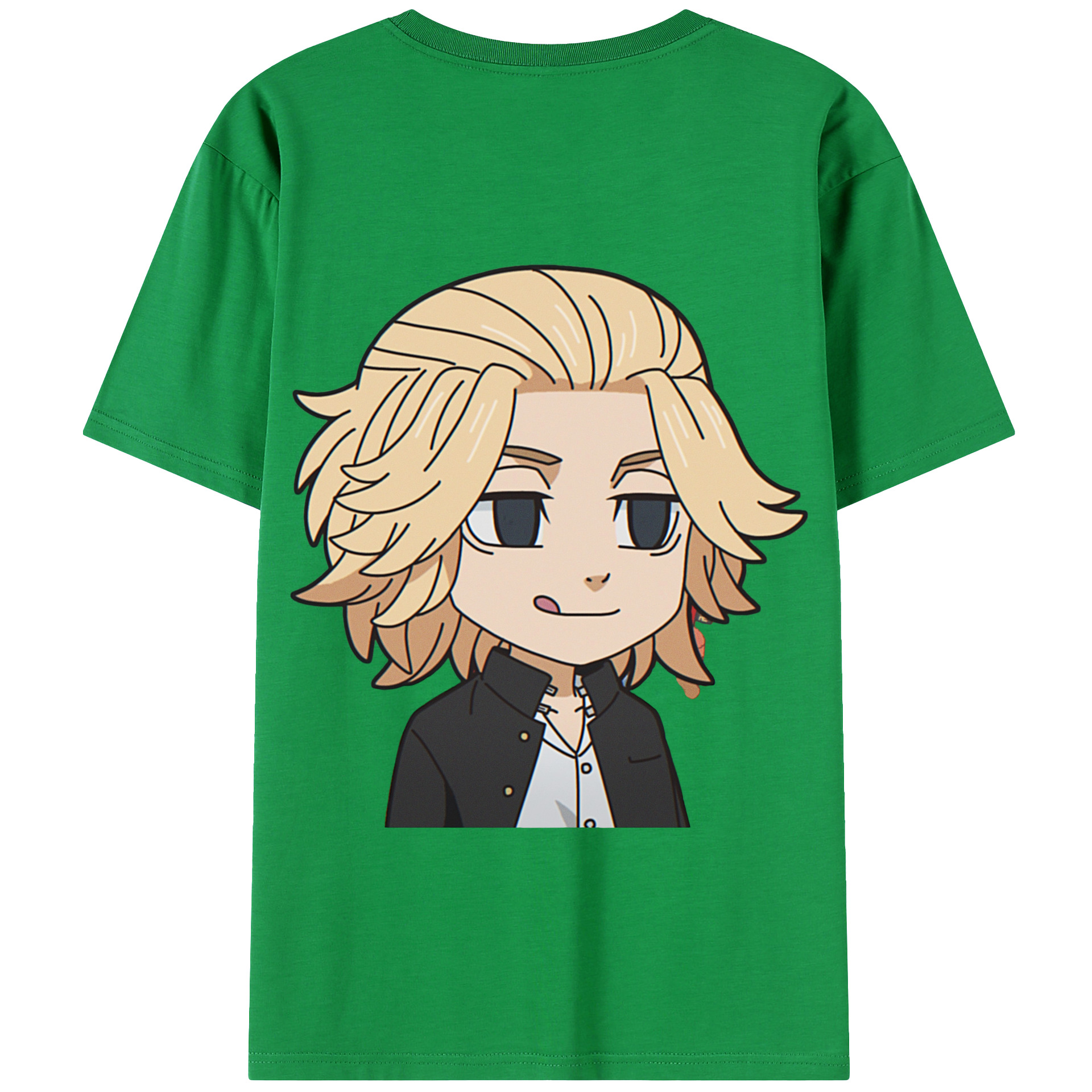 （画像用） 東京リベンジャーズ Tokyo Revengers 綿100％ メンズ半袖Tシャツ（バックプリント） 通気性