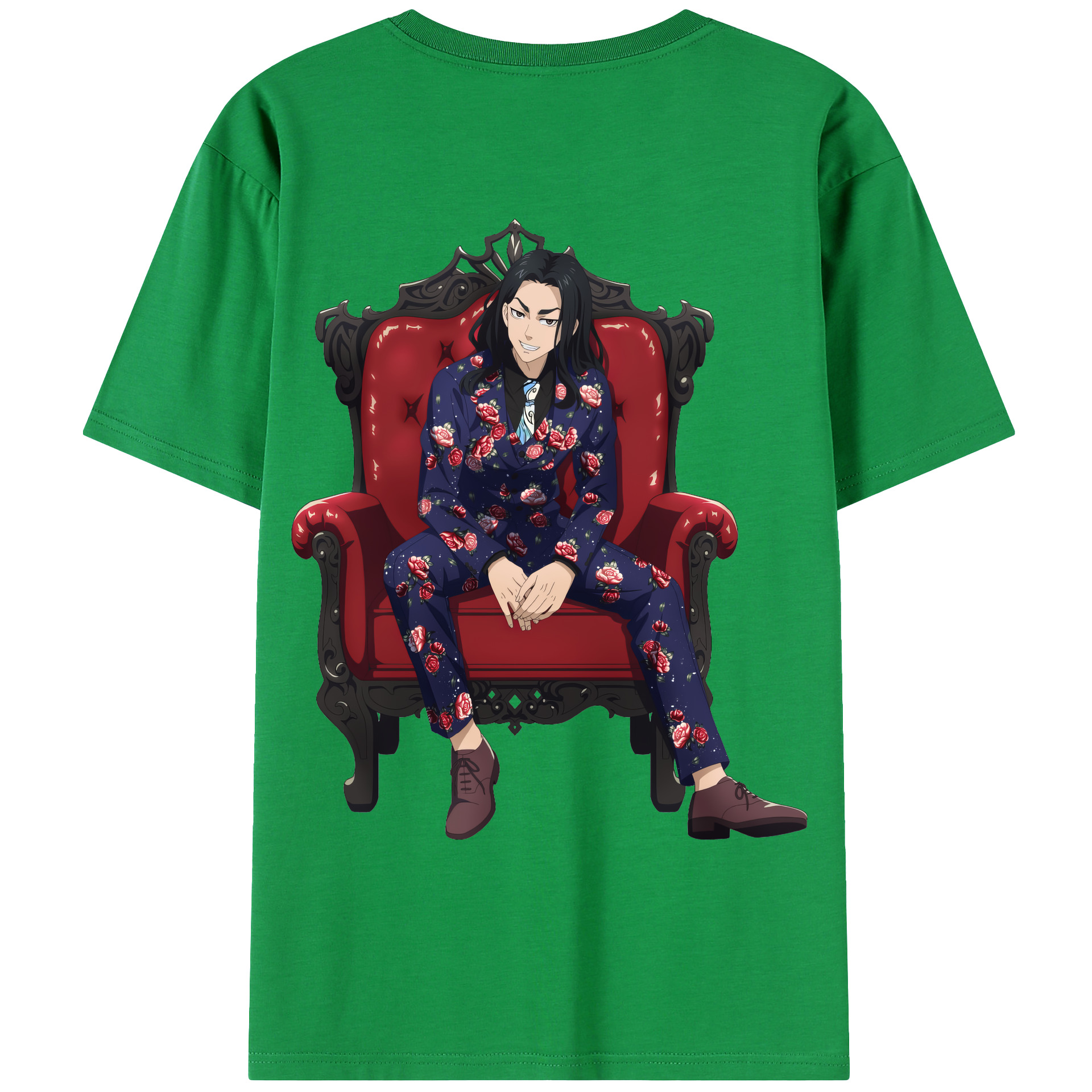 （画像用） 東京リベンジャーズ Tokyo Revengers 綿100％ メンズ半袖Tシャツ（バックプリント） 通気性