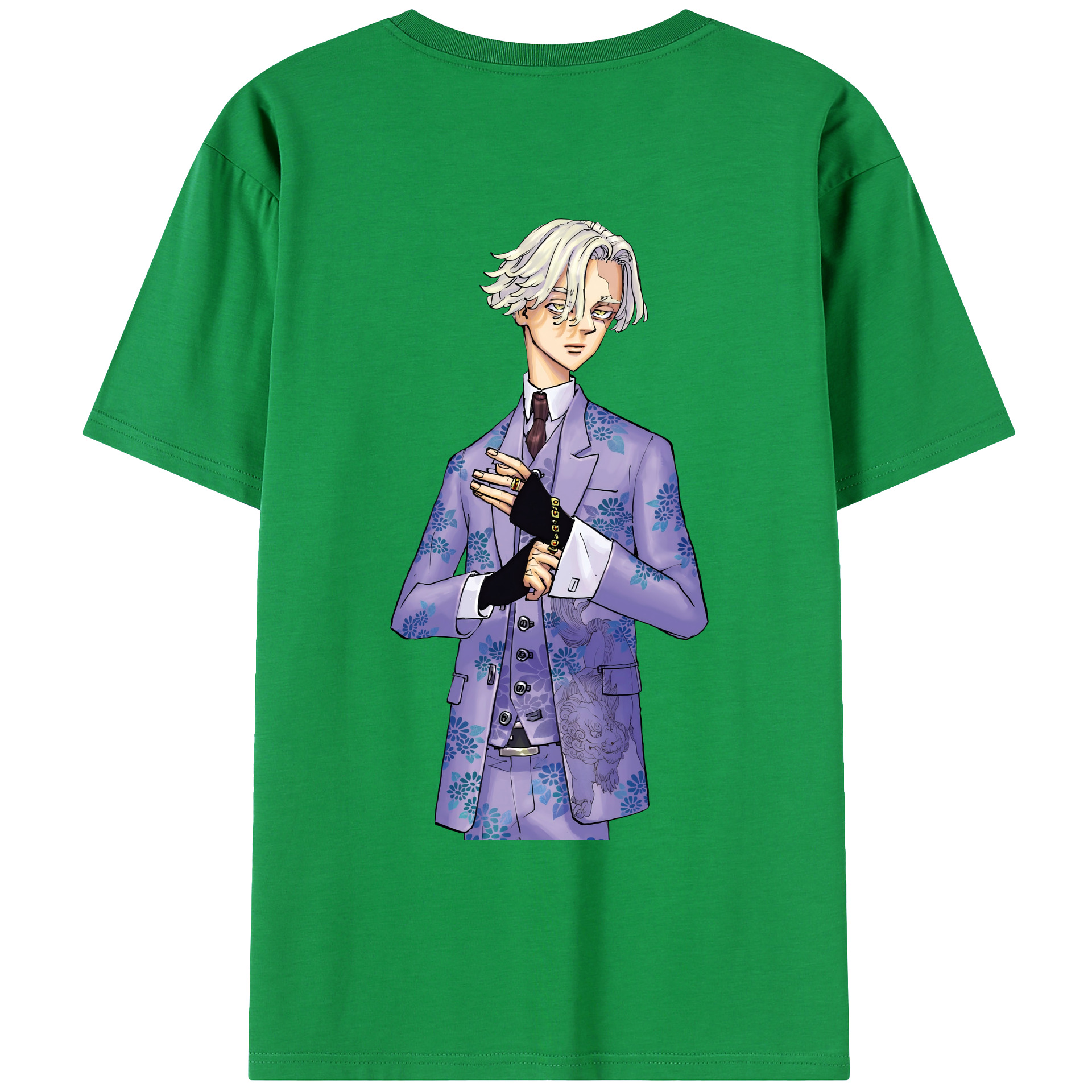 （画像用） 東京リベンジャーズ Tokyo Revengers 綿100％ メンズ半袖Tシャツ（バックプリント） 通気性