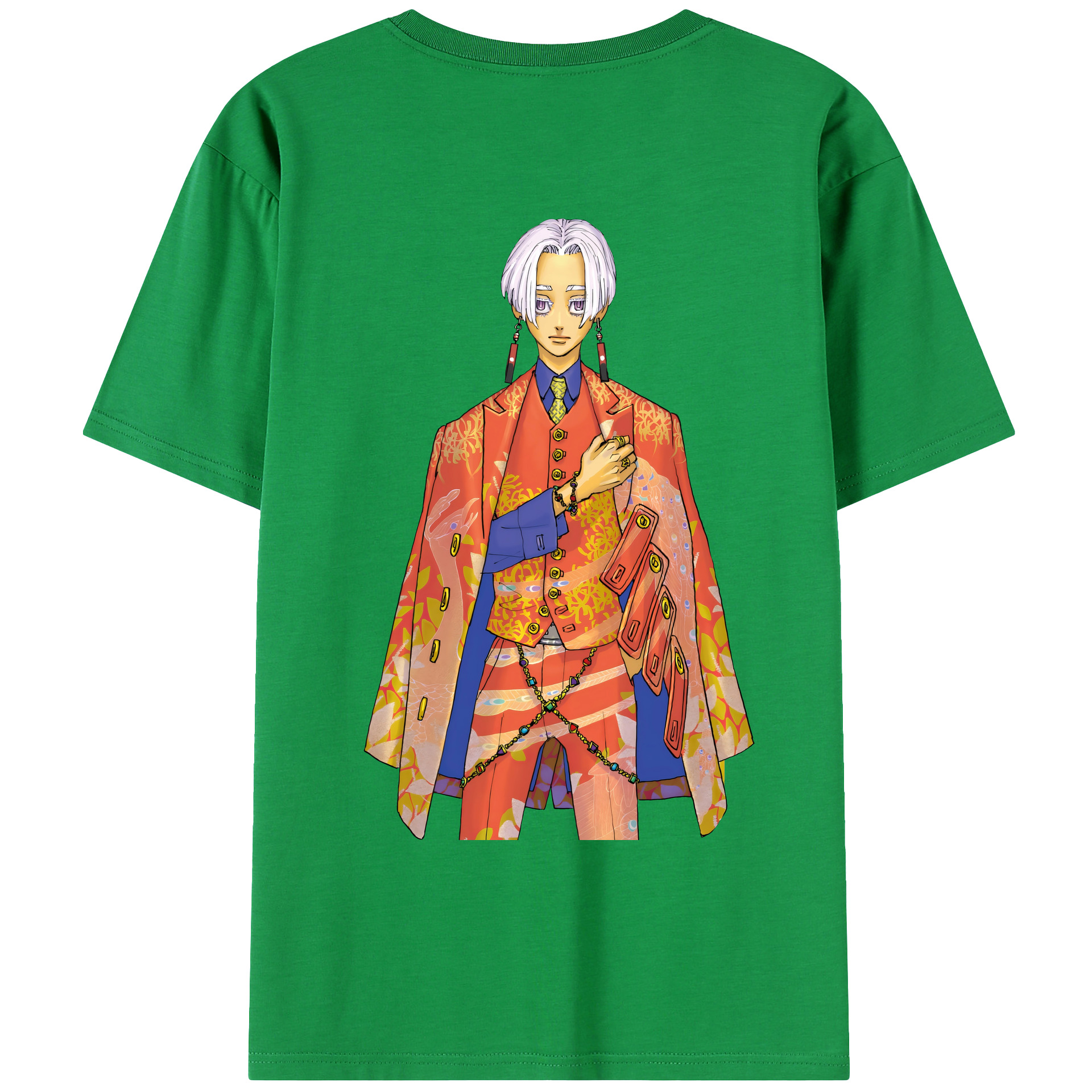 （画像用） 東京リベンジャーズ Tokyo Revengers 綿100％ メンズ半袖Tシャツ（バックプリント） 通気性